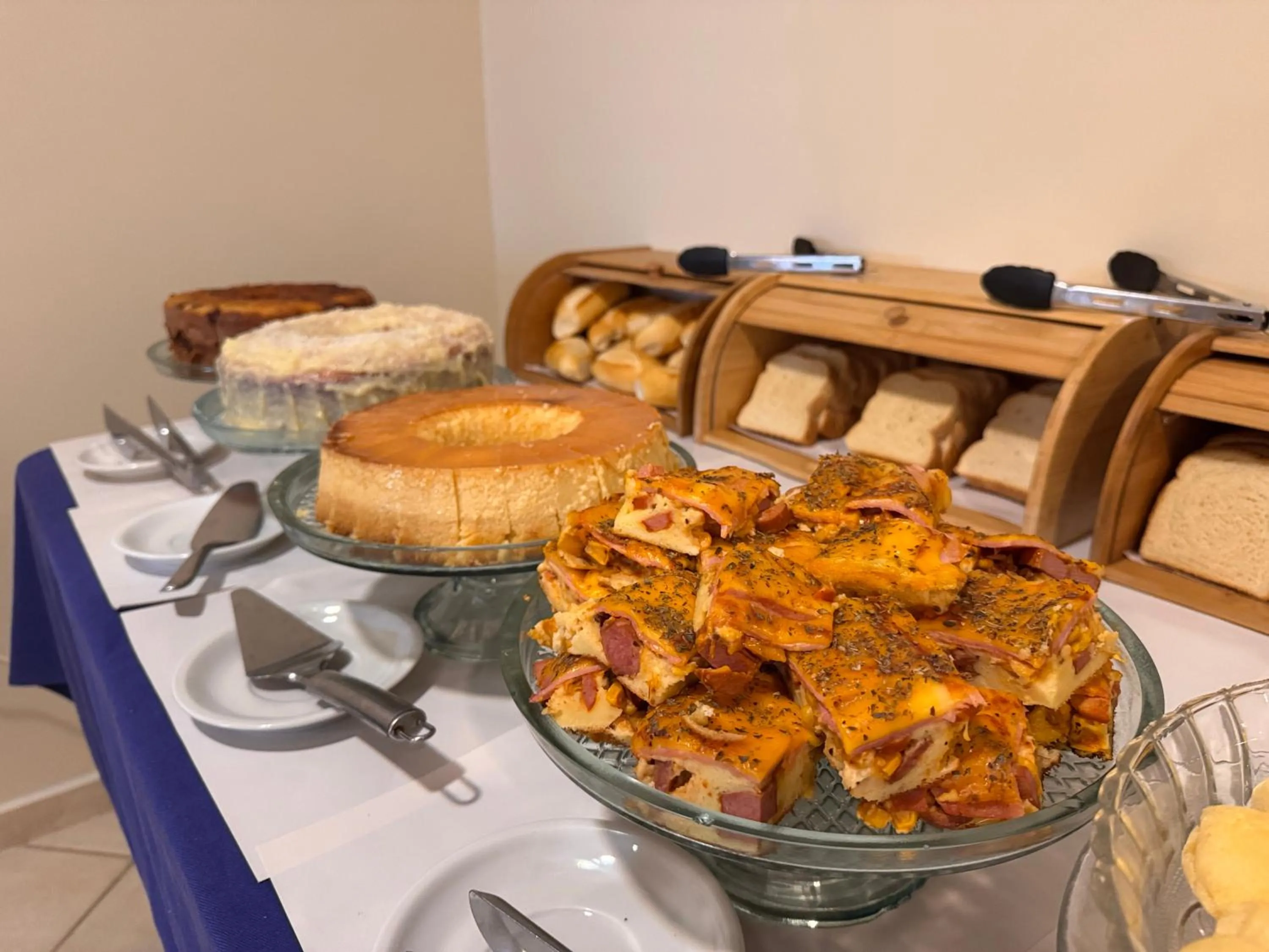 Continental breakfast in Pousada Porto Praia