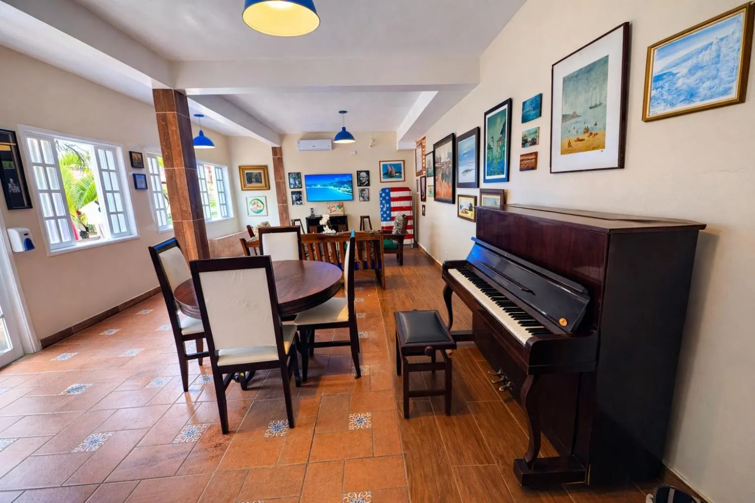 Seating area in Pousada Porto Praia