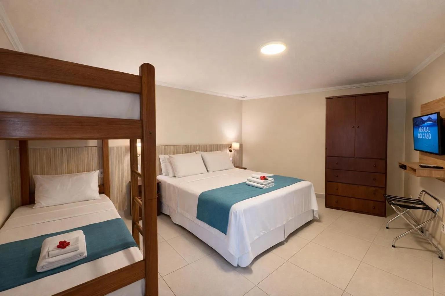 Bed in Pousada Porto Praia