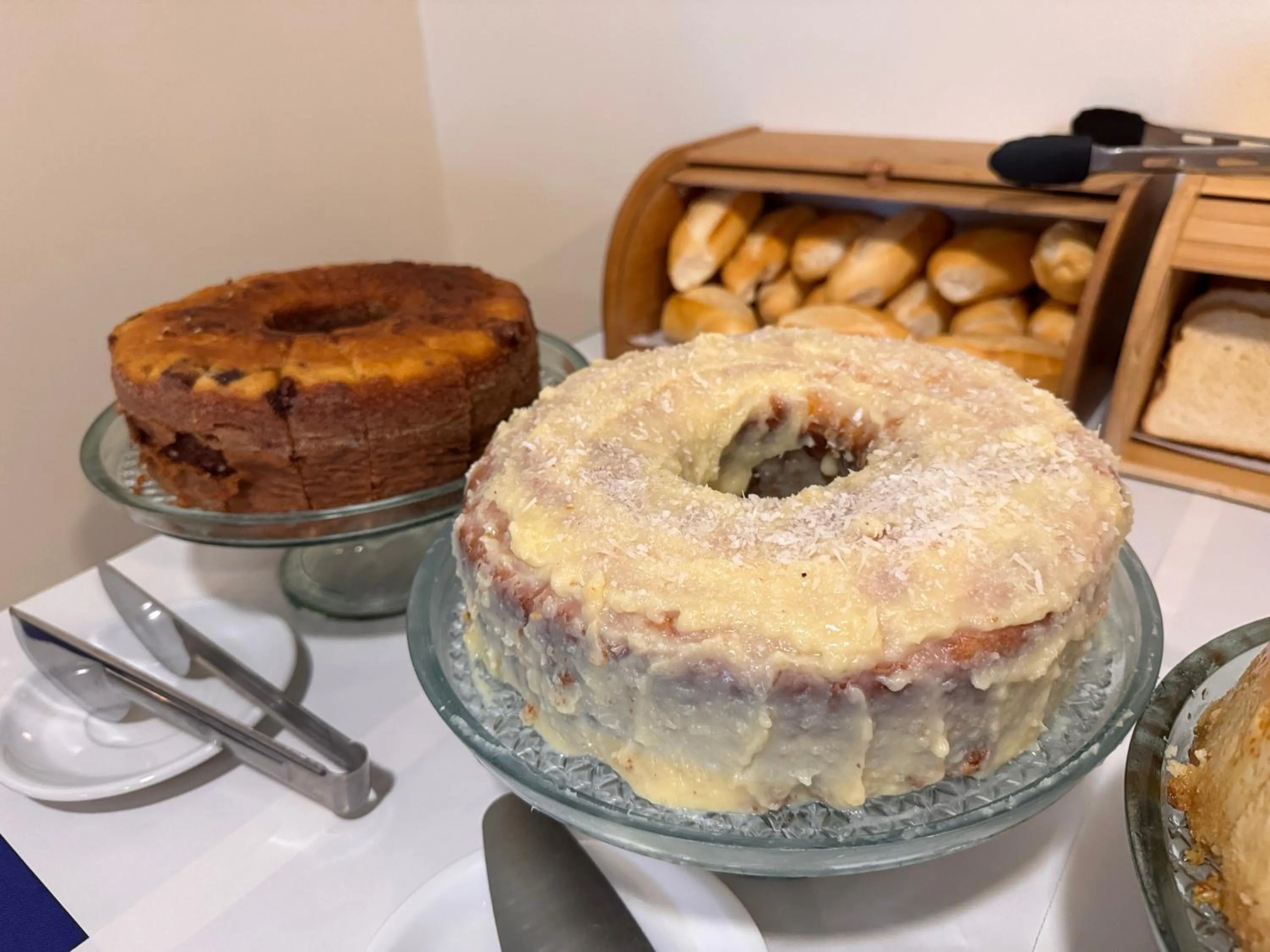 Continental breakfast in Pousada Porto Praia