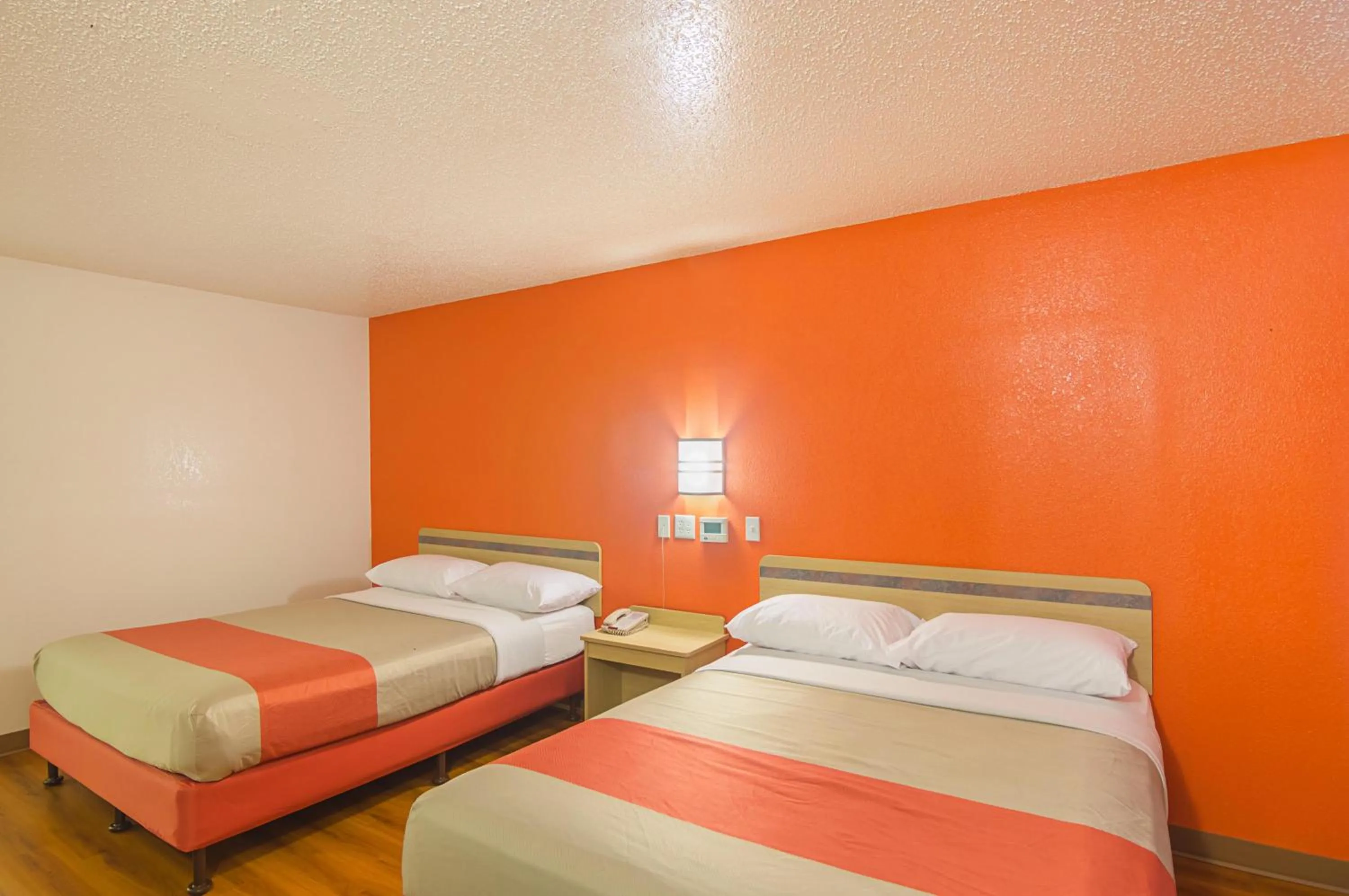 Bed in Motel 6-Dayton, OH