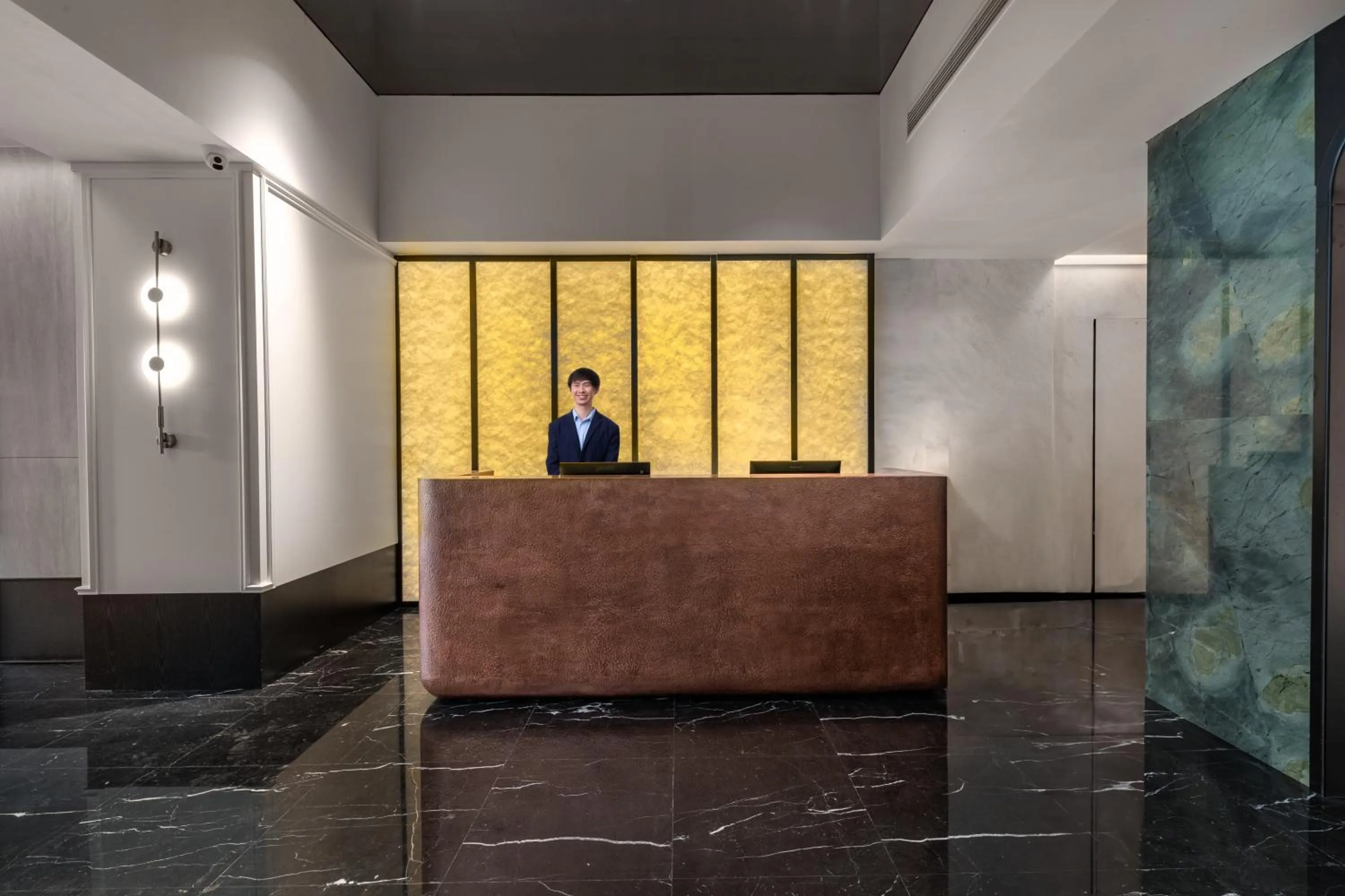 Lobby or reception in JingLai Bushe Hotel Bund Nanjing West Road Shanghai