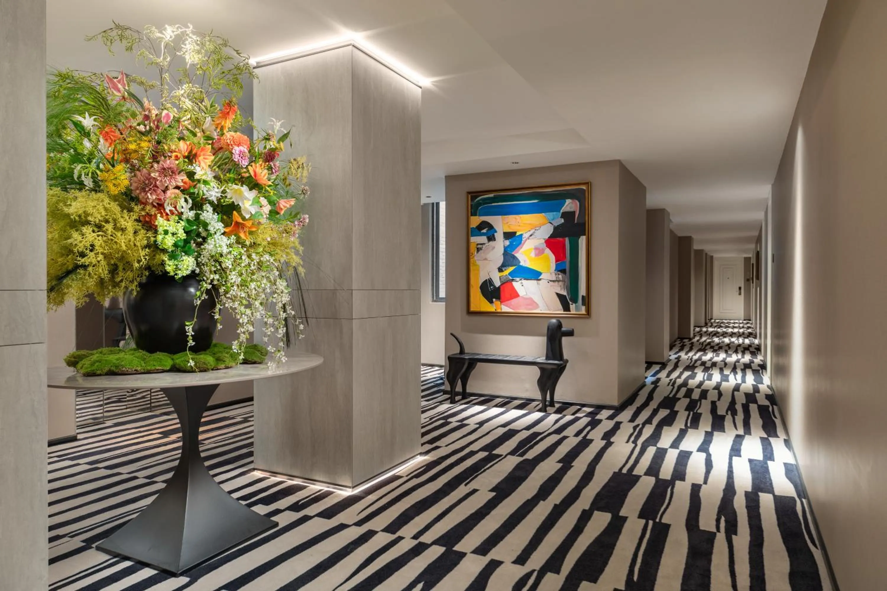 Decorative detail in JingLai Bushe Hotel Bund Nanjing West Road Shanghai