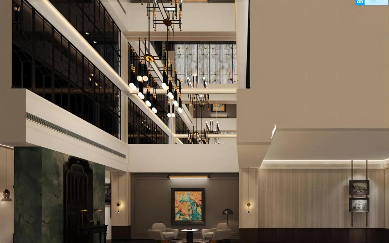 Lobby or reception in JingLai Bushe Hotel Bund Nanjing West Road Shanghai