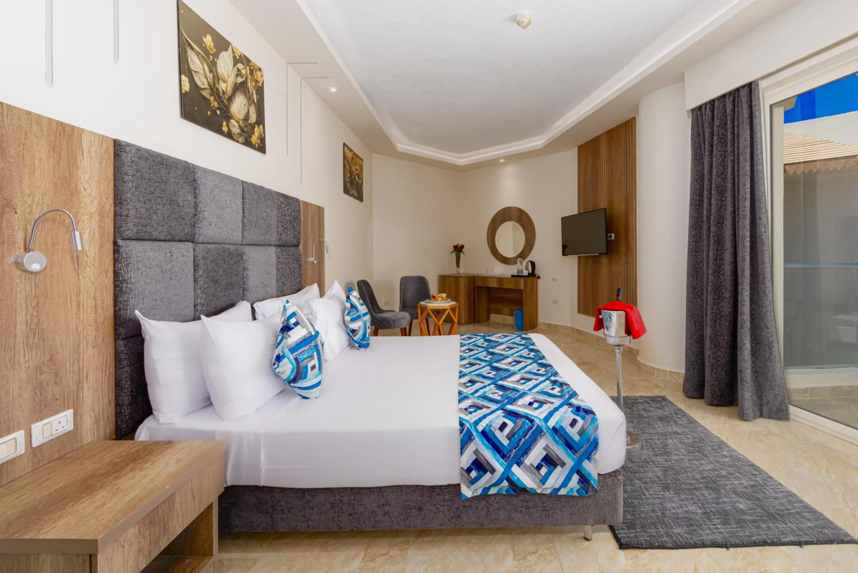 Bedroom, Bed in Seagull Beach Resort - Families and Couples Only