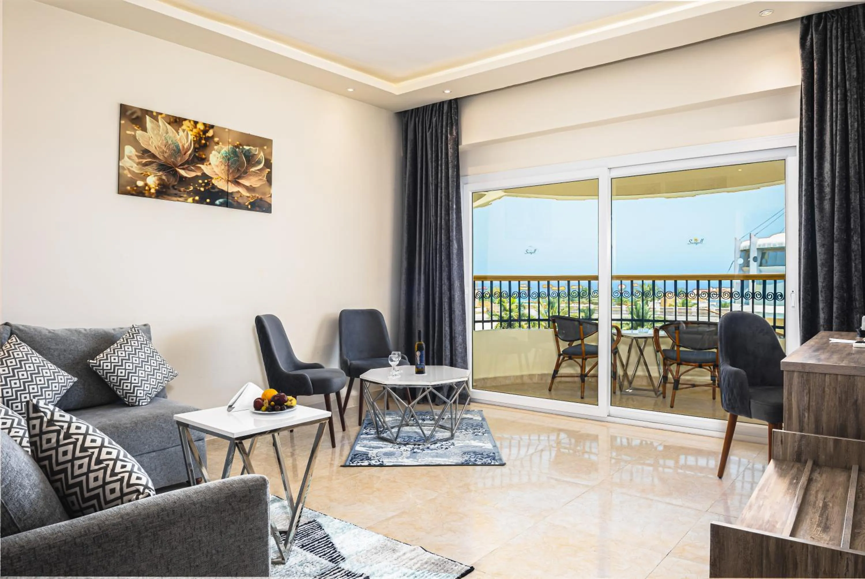 Living room in Seagull Beach Resort - Families and Couples Only