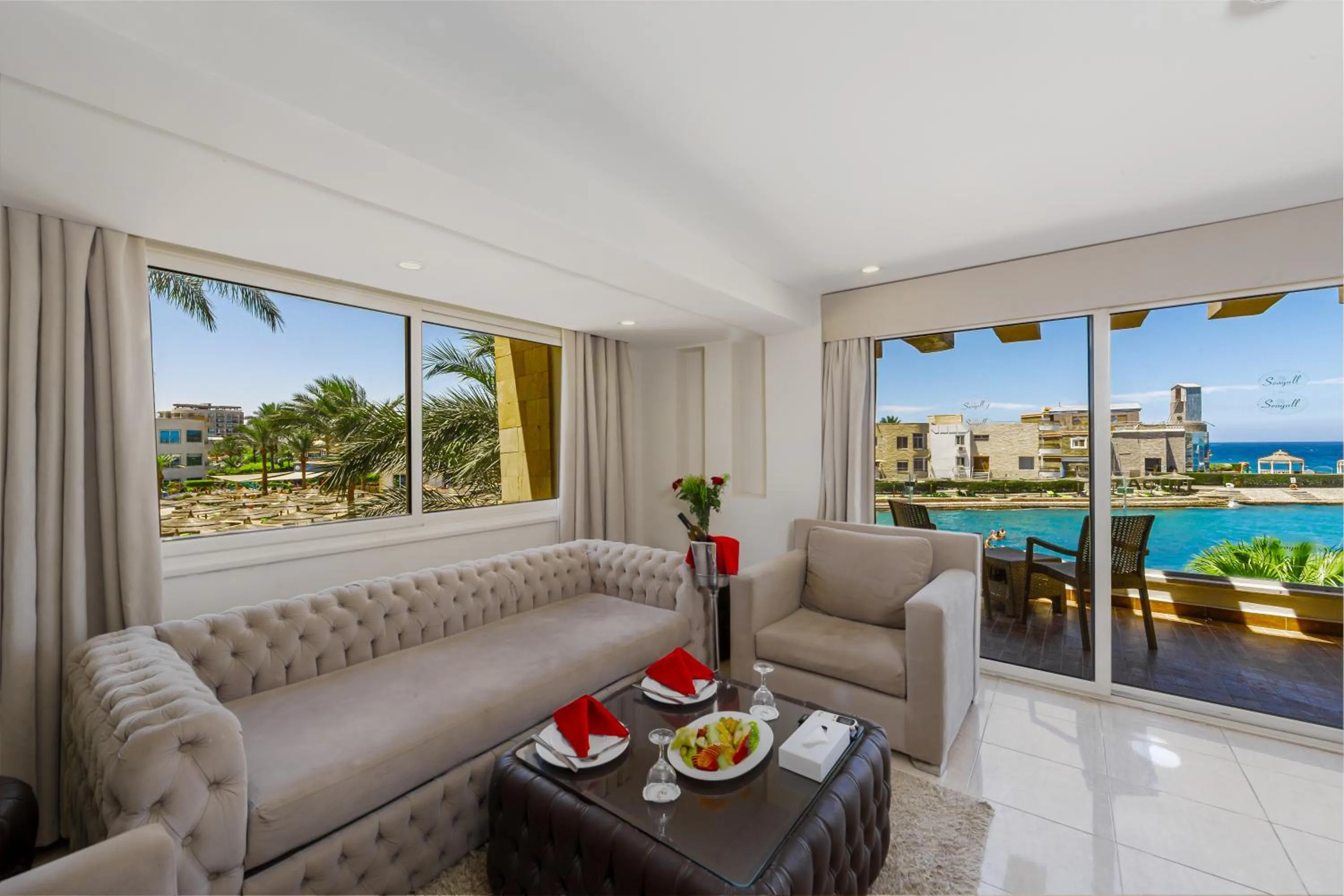 Living room in Seagull Beach Resort - Families and Couples Only