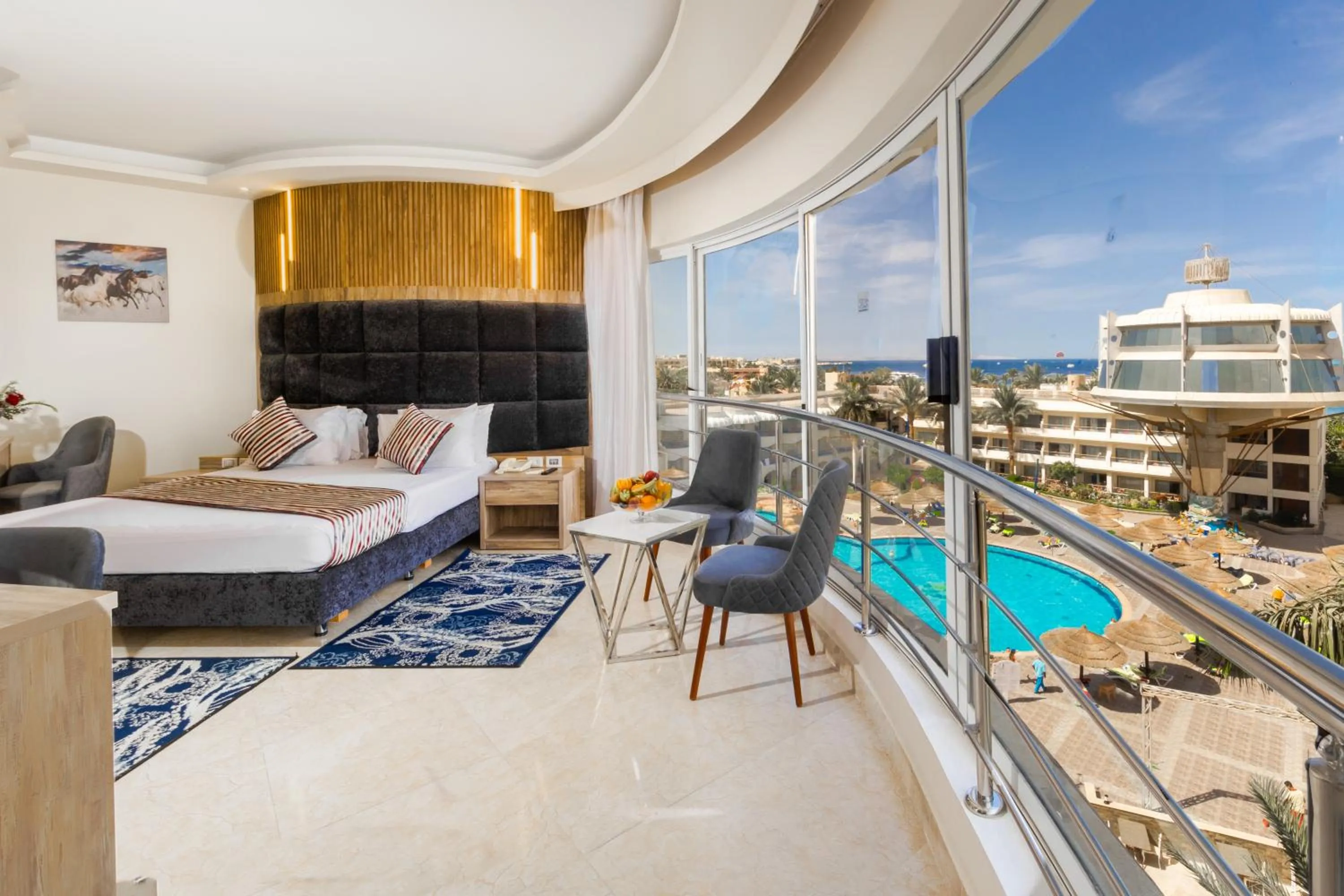 Bedroom, Bed in Seagull Beach Resort - Families and Couples Only