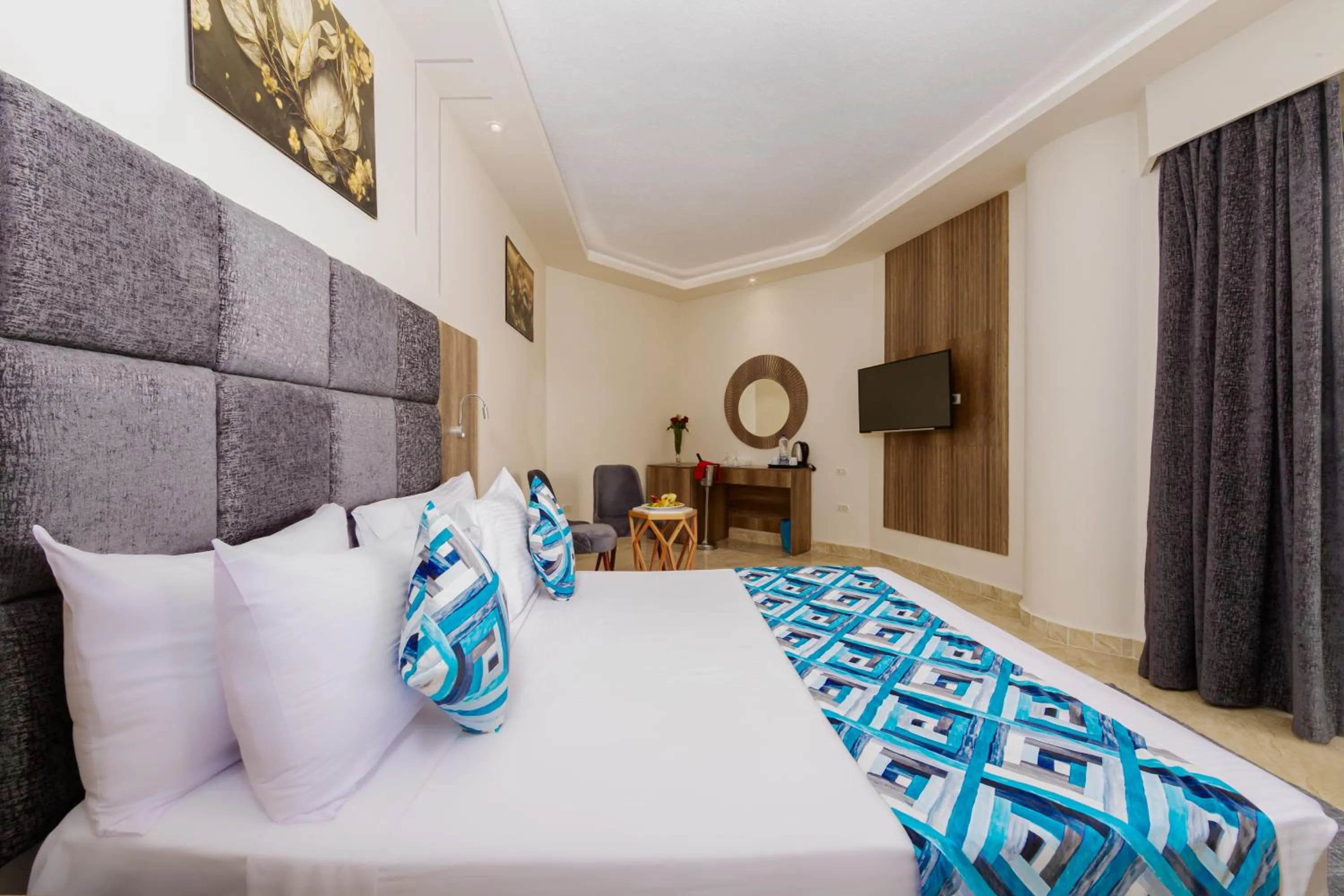 Bedroom, Bed in Seagull Beach Resort - Families and Couples Only