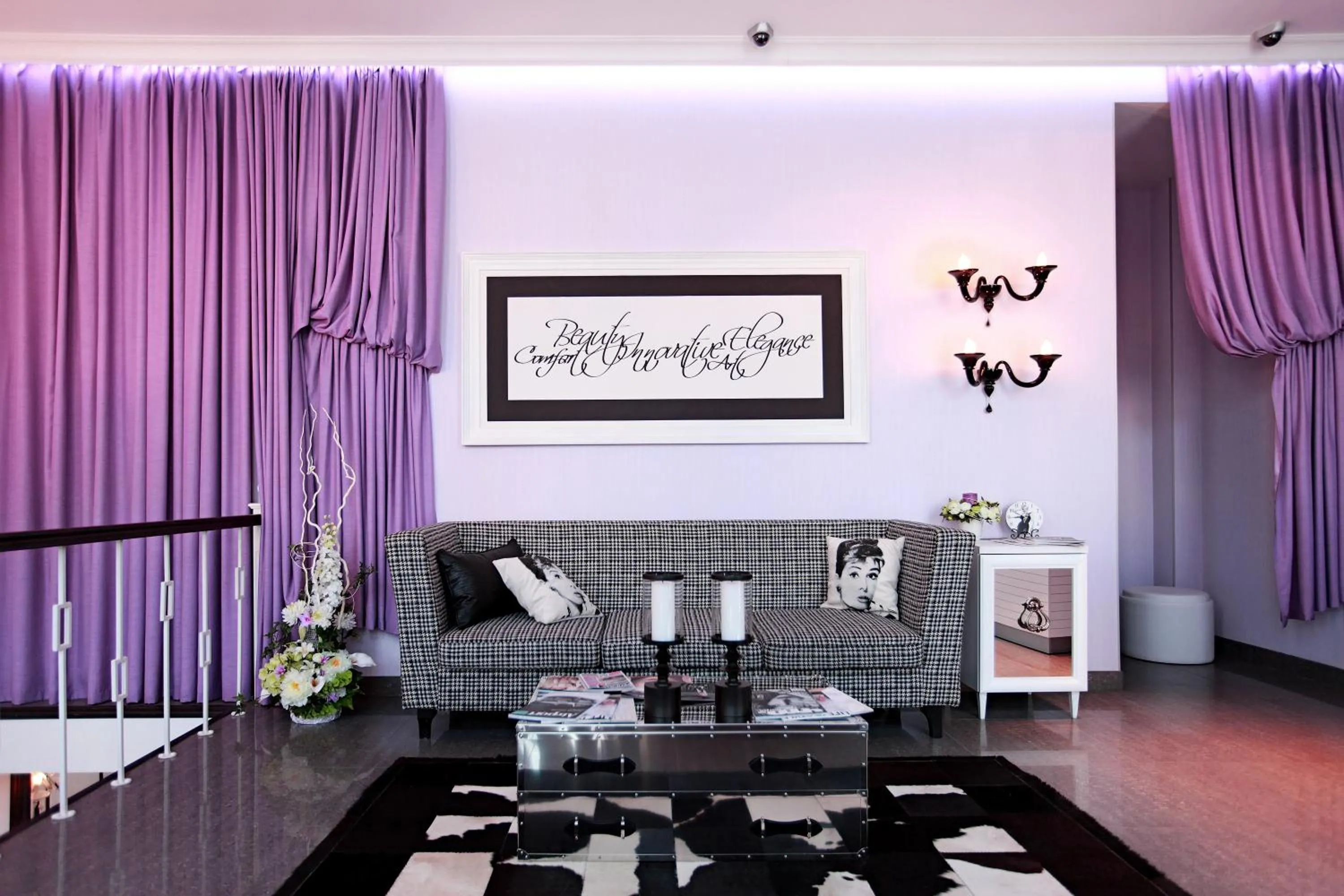 Seating area in Mirax Boutique Hotel