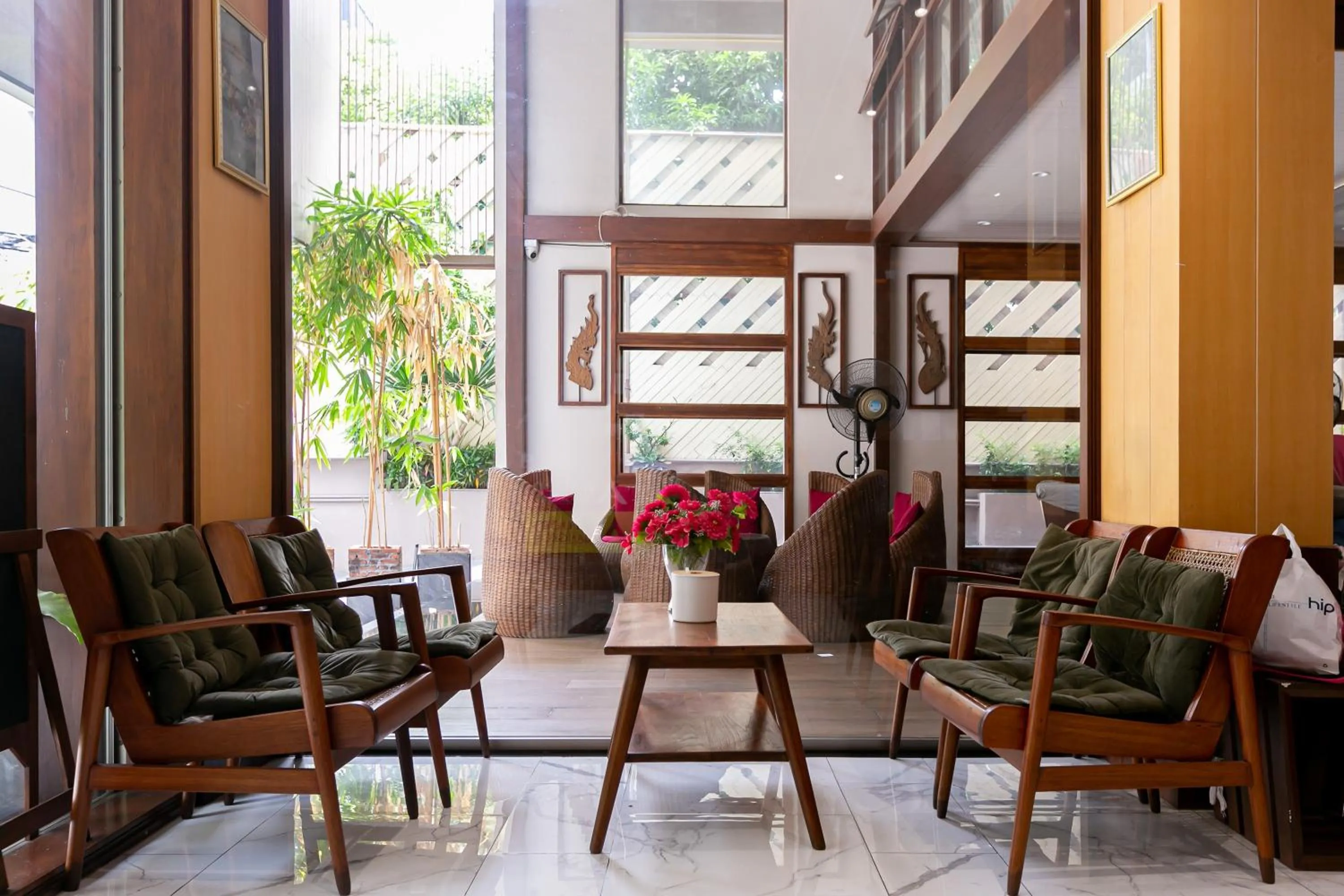 Dining area in A Room Bangkok Sathorn