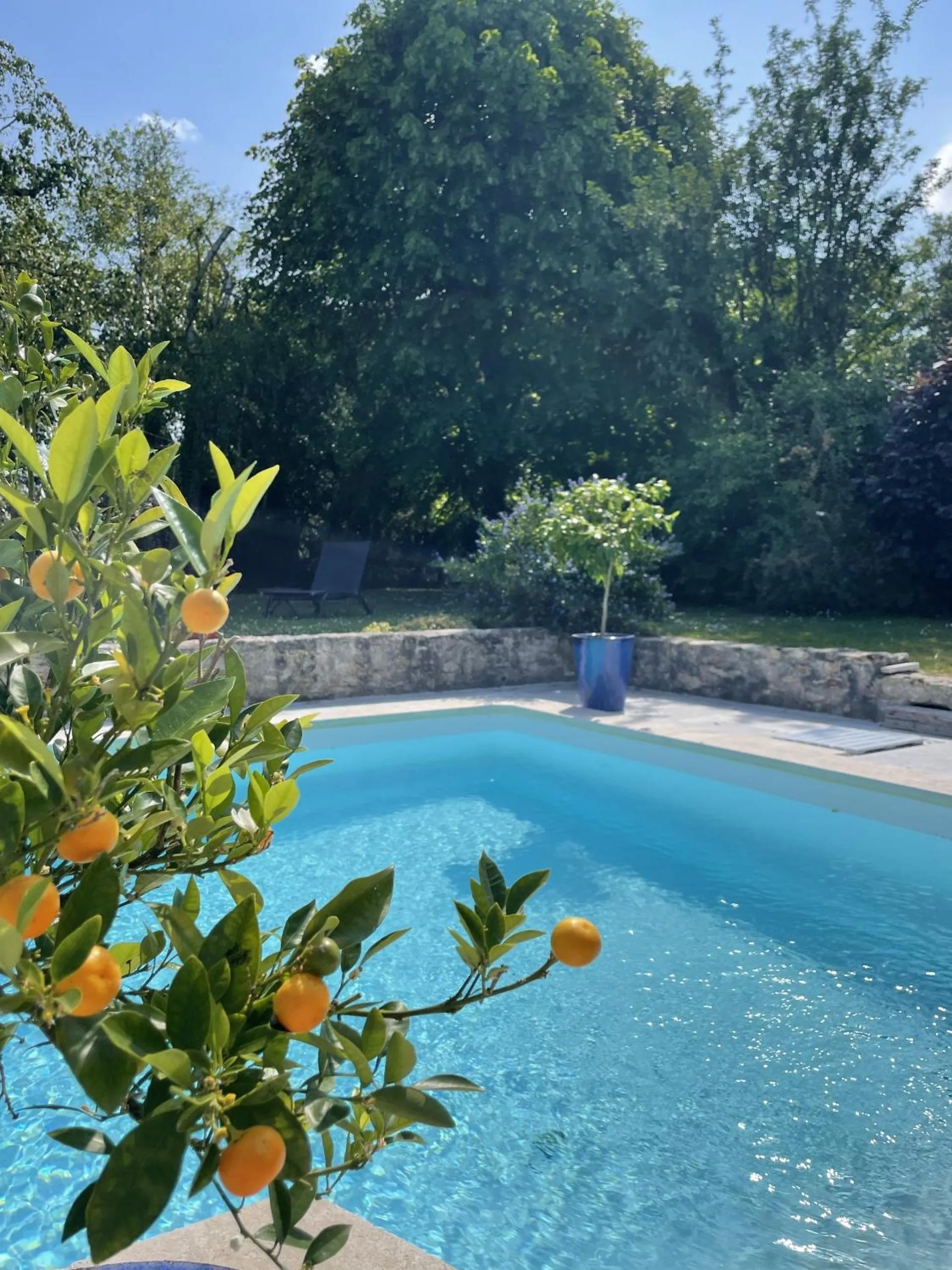Pool view in Villa Cassandre
