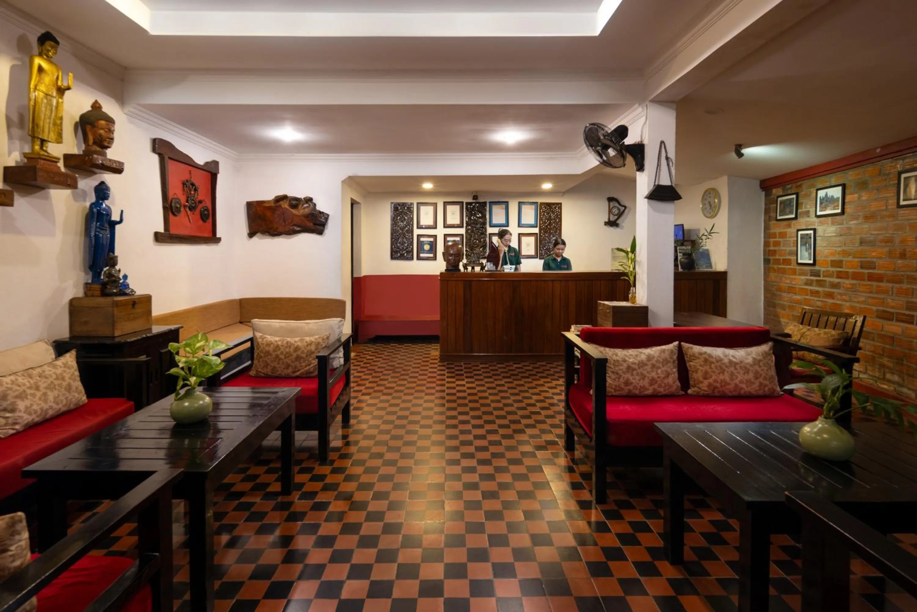Lobby or reception in La Niche D'angkor Boutique Hotel