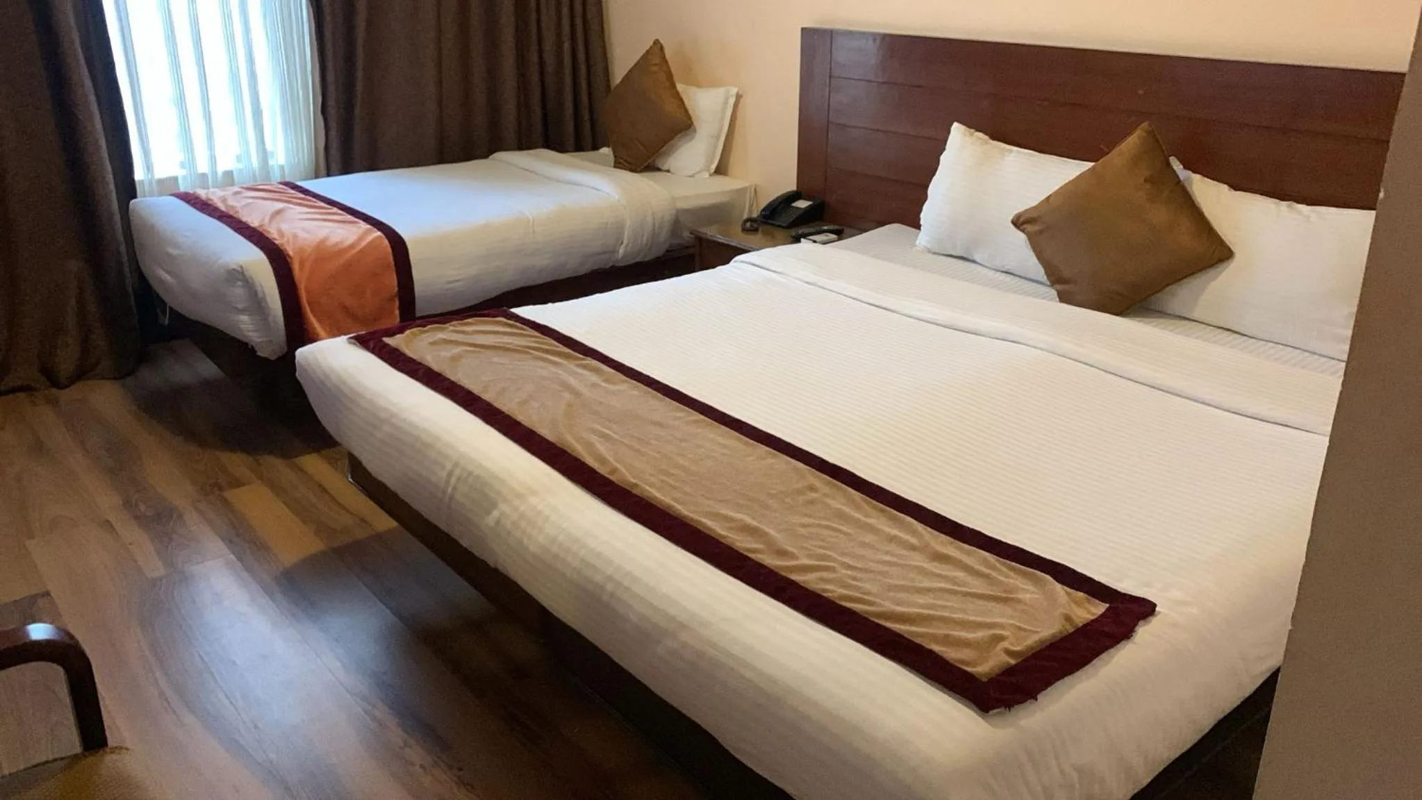 Bed in Hotel Manang - Thamel, Kathmandu