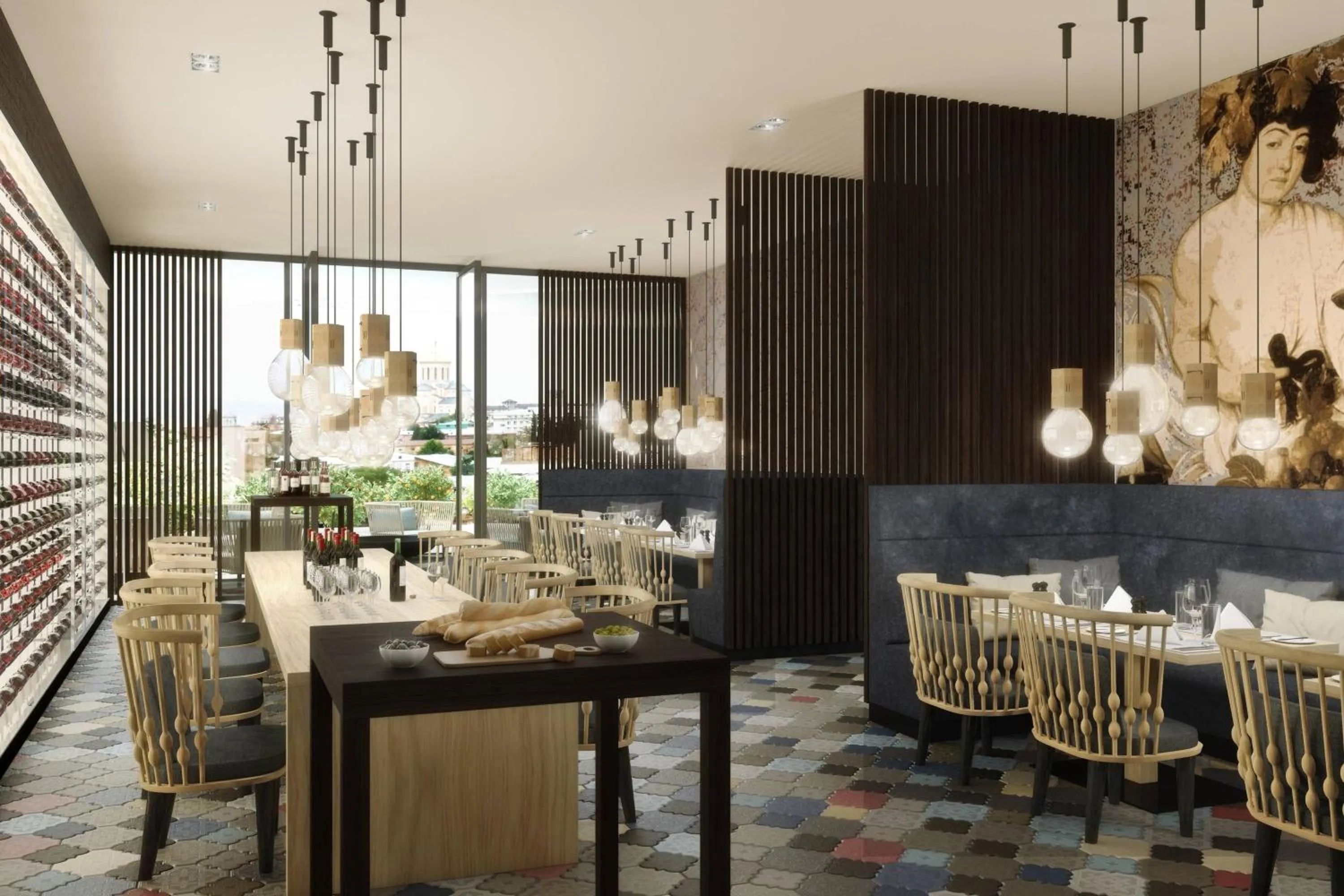 Restaurant/places to eat in Sheraton Grand Tbilisi Metechi Palace