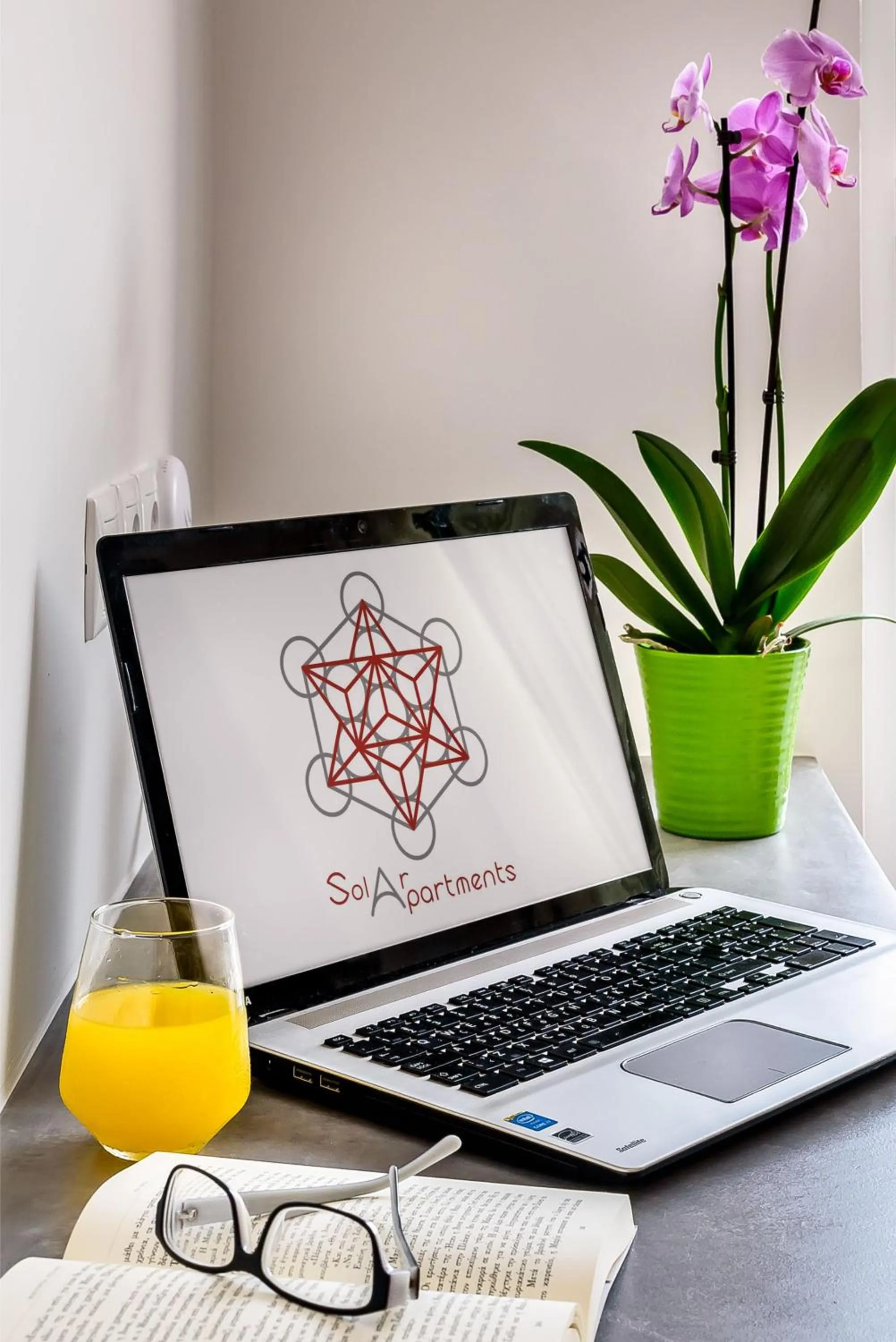 Text overlay in Solar Apartments by Amara Living