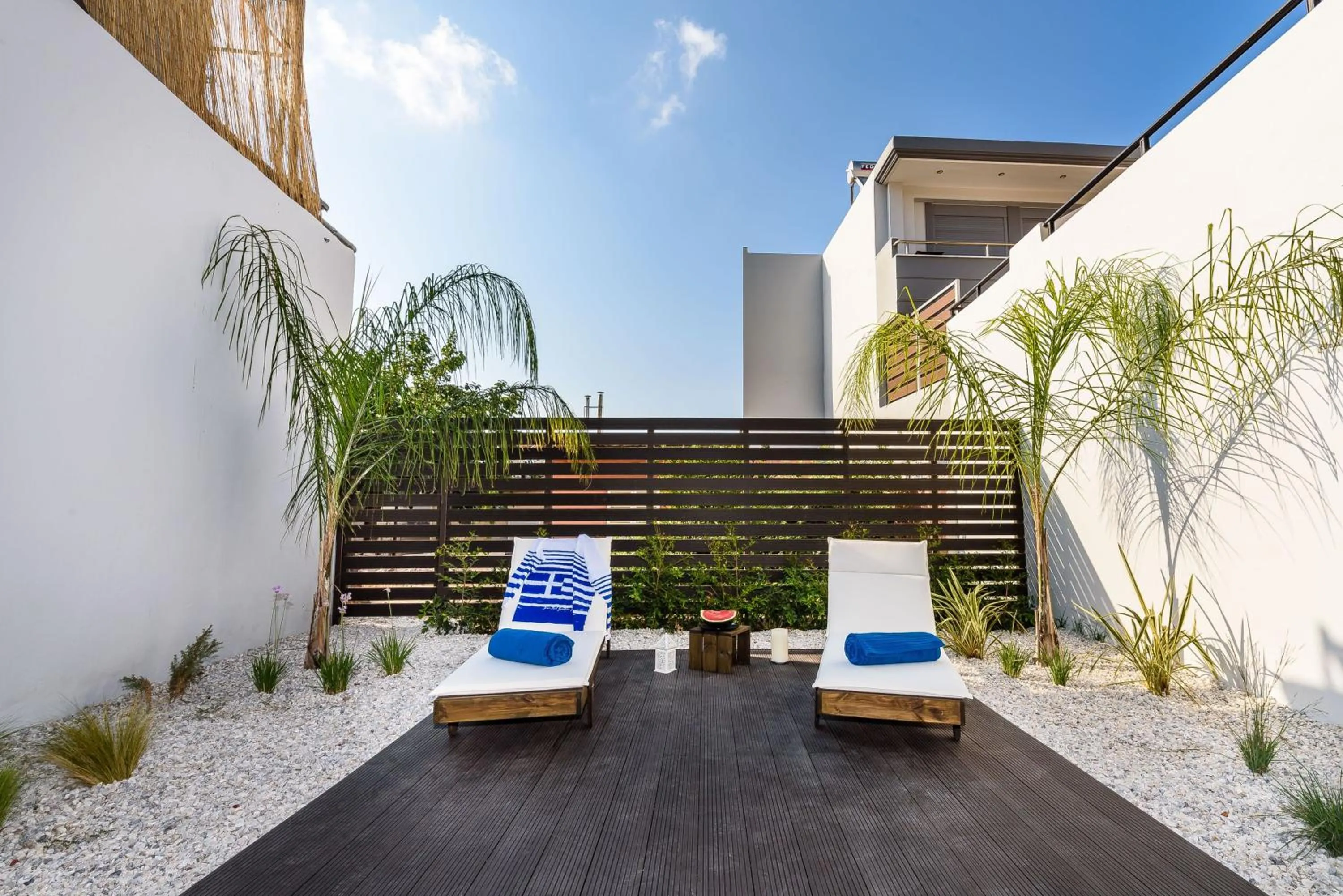 Patio in Solar Apartments by Amara Living