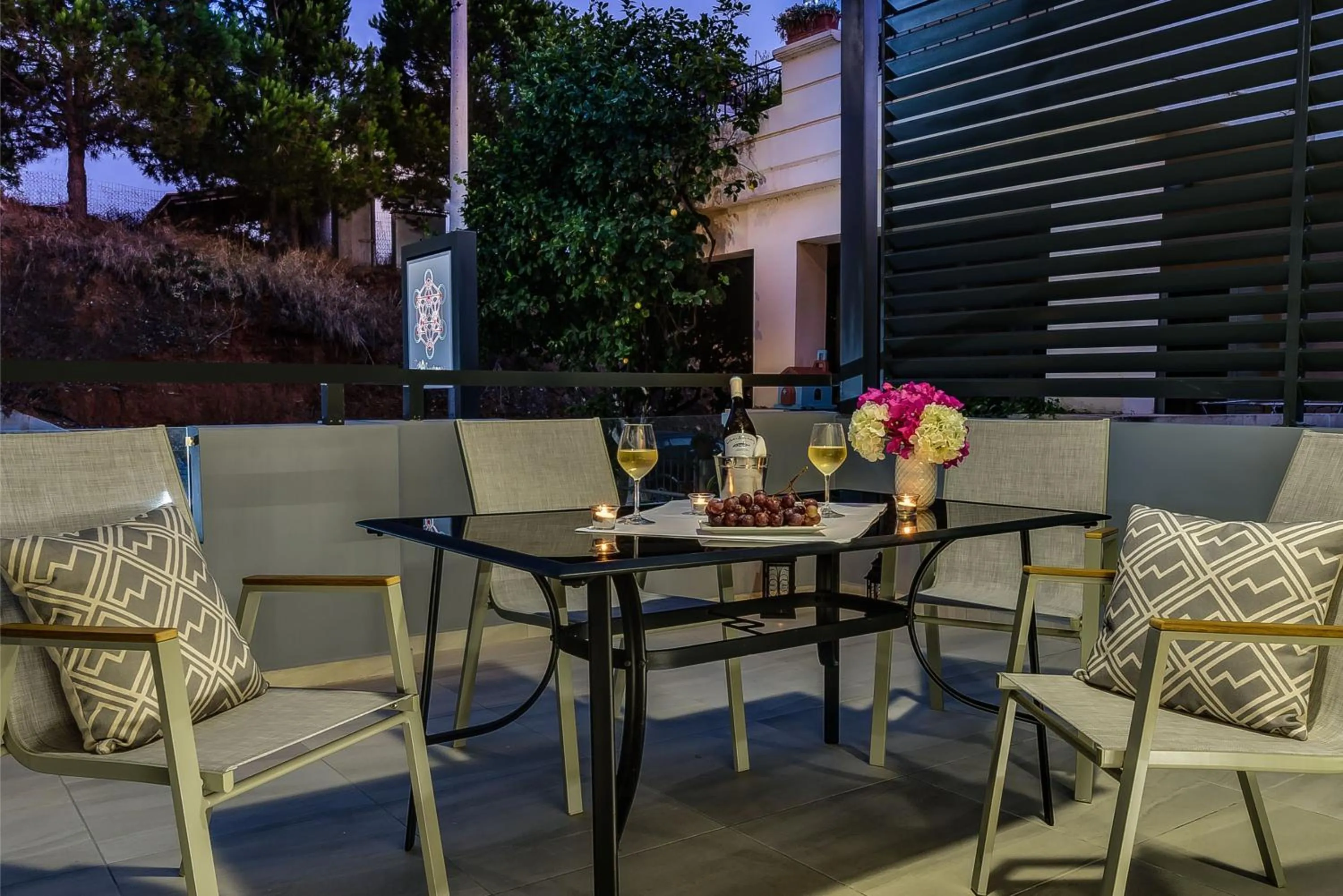 Patio in Solar Apartments by Amara Living