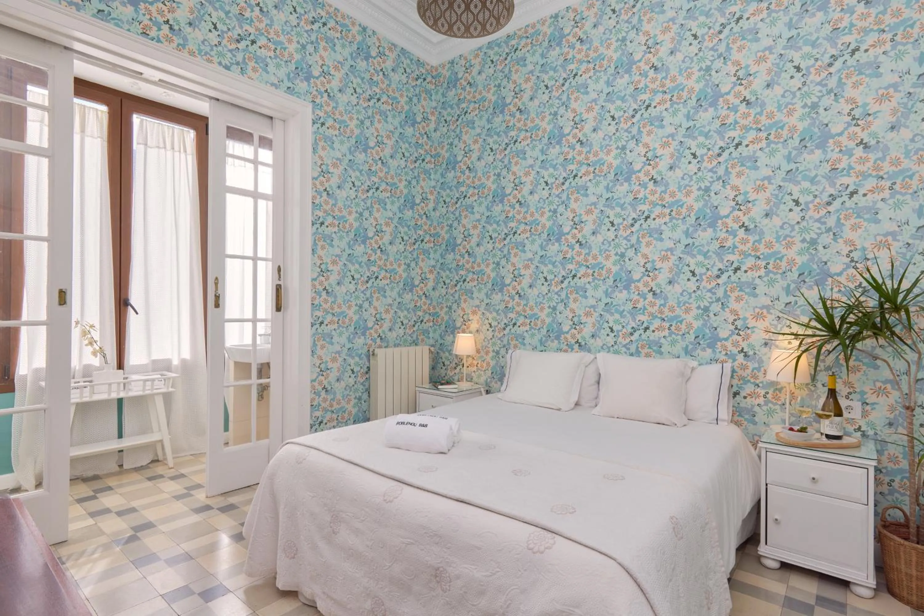 Bed in Hostal Poblenou