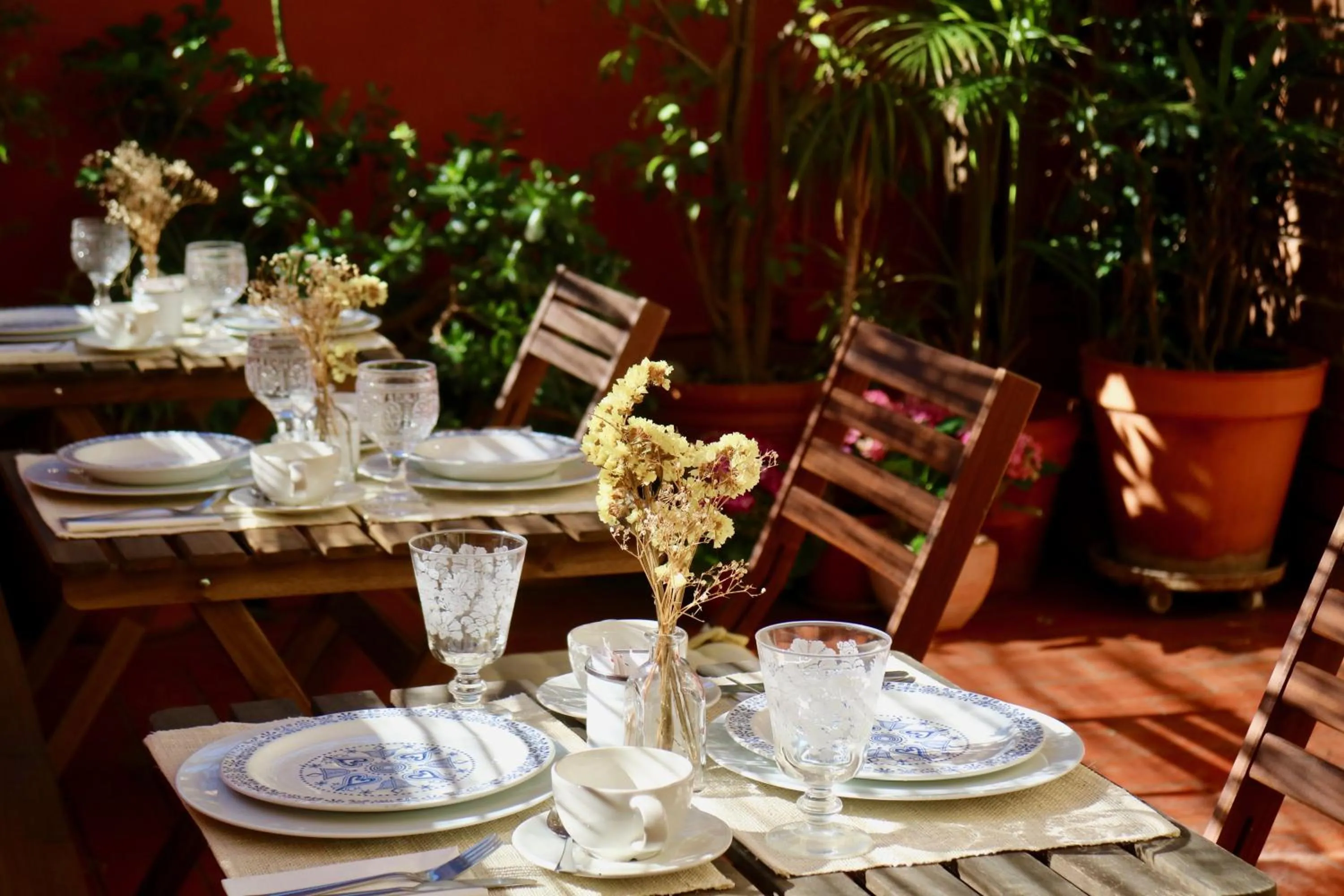 Patio in Hostal Poblenou