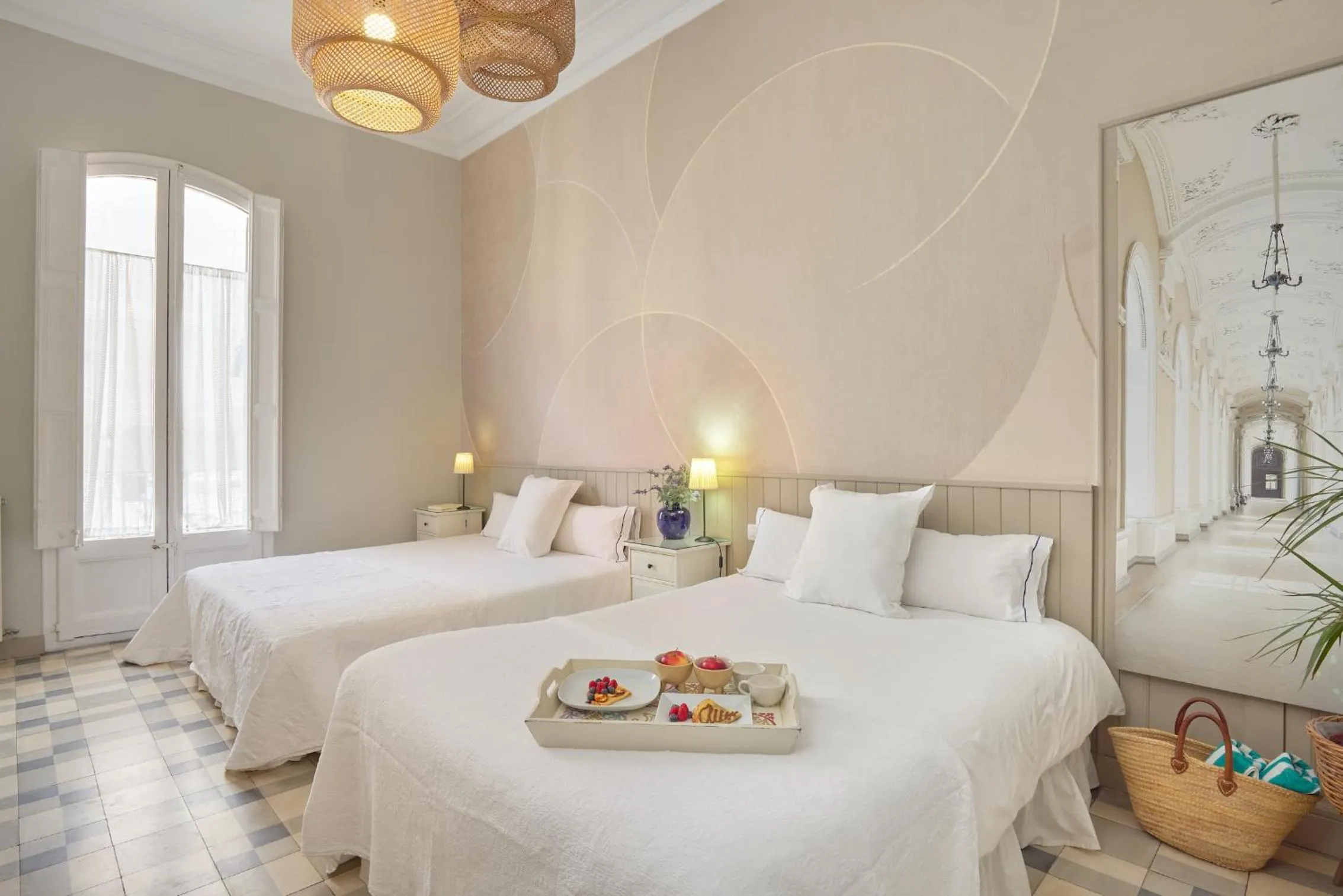 Bed in Hostal Poblenou