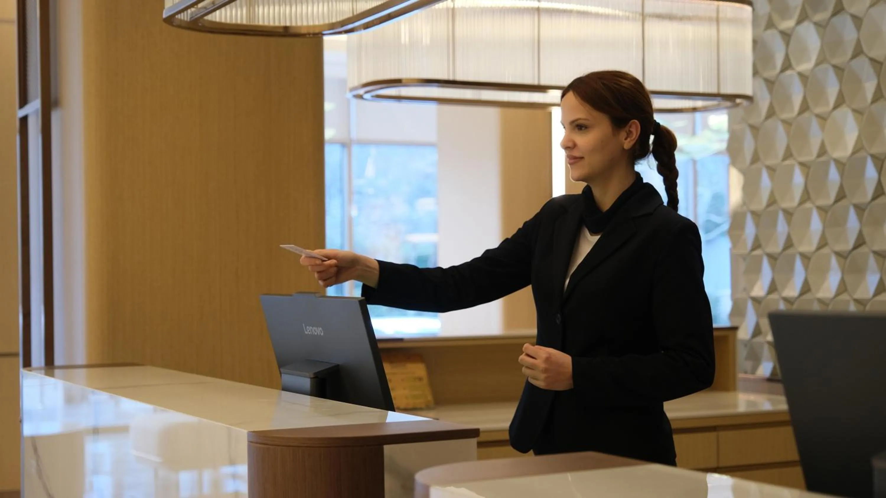 Lobby or reception in Buyuk Saruhan Hotel