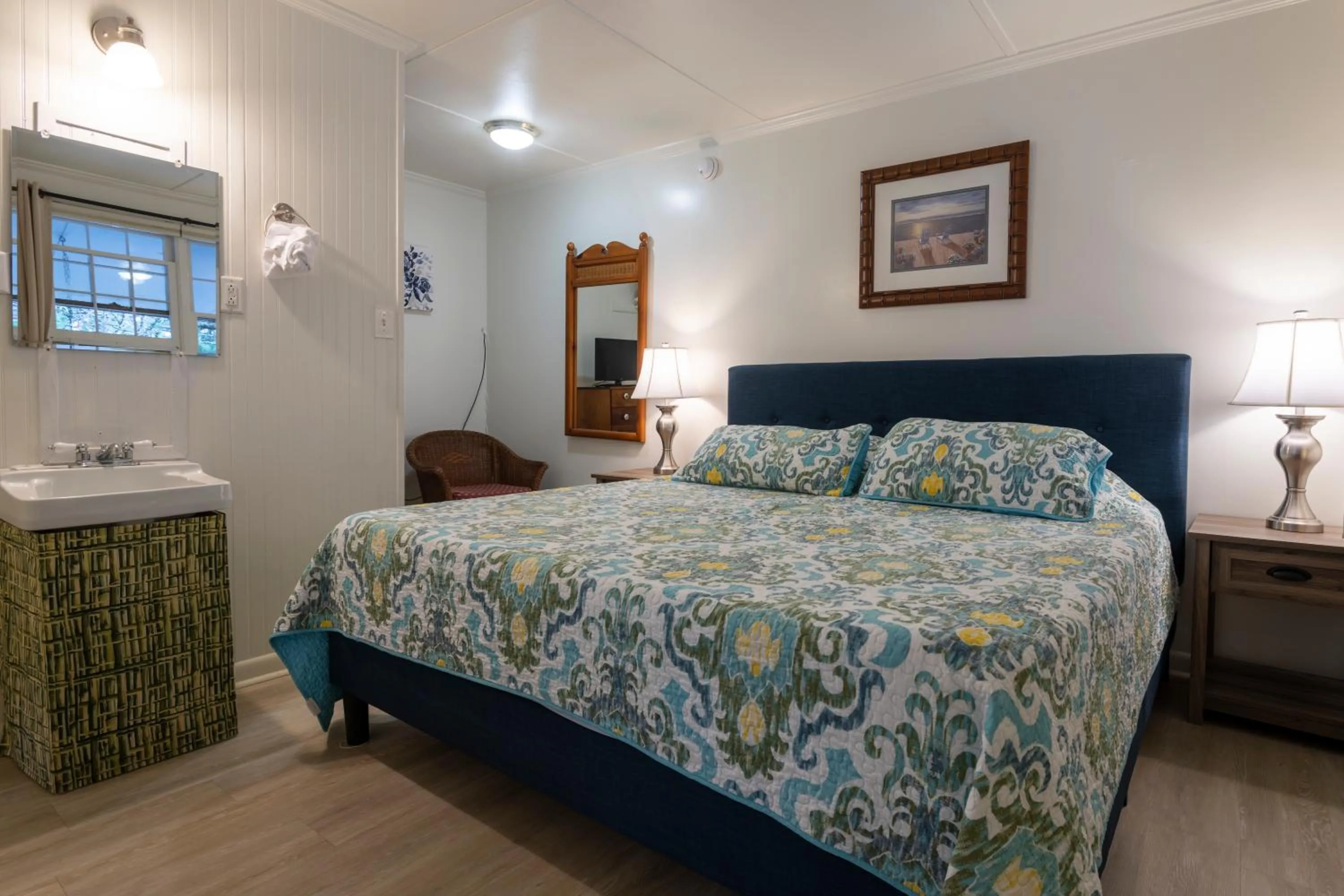 Bed in Blackbeard's Lodge