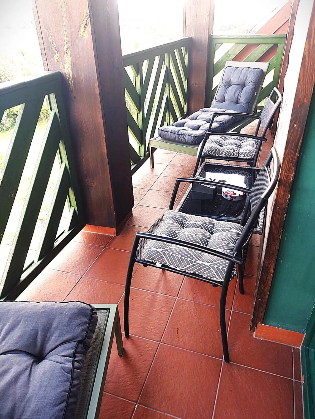 Balcony/Terrace in Mazurska Chata jezioro i aquapark 6 min, centrum i promenada 12 min