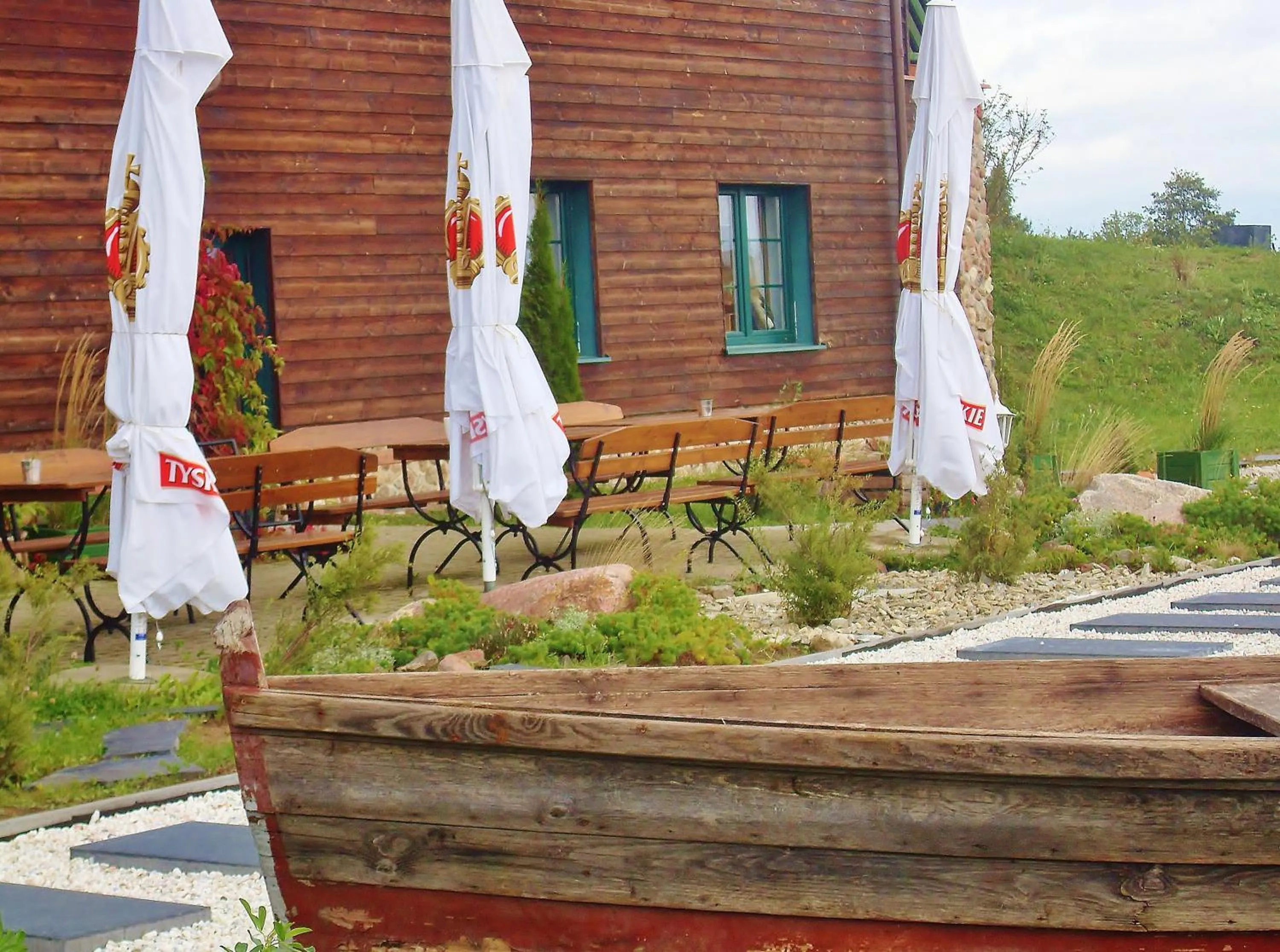 Balcony/Terrace in Mazurska Chata jezioro i aquapark 6 min, centrum i promenada 12 min