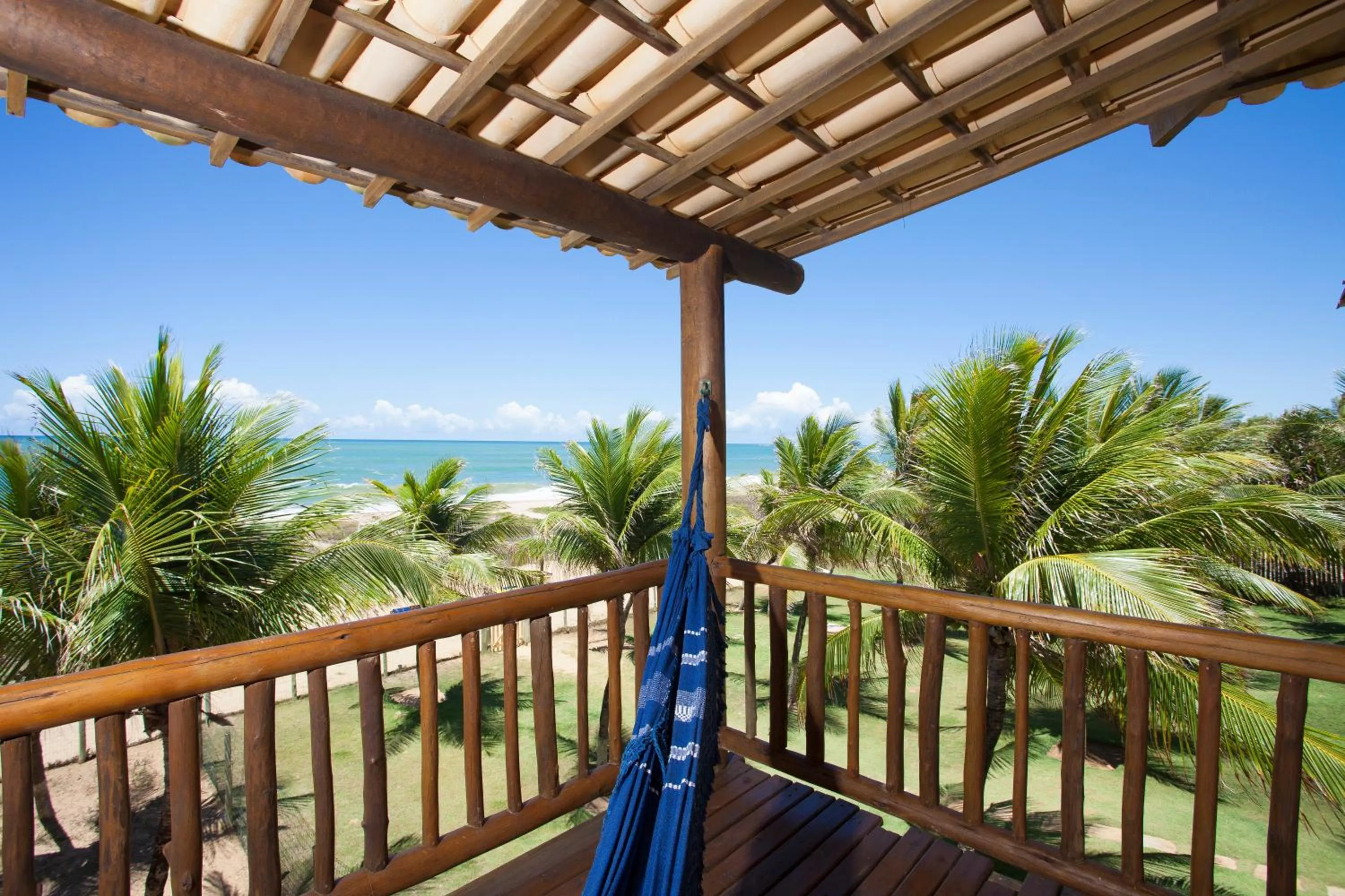 Balcony/Terrace in Pousada Praia das Ondas - Pé na areia