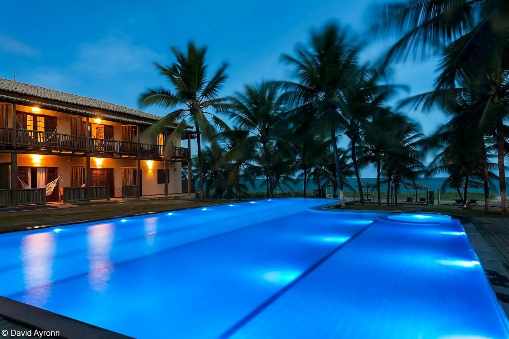 Pool view in Pousada Praia das Ondas - Pé na areia