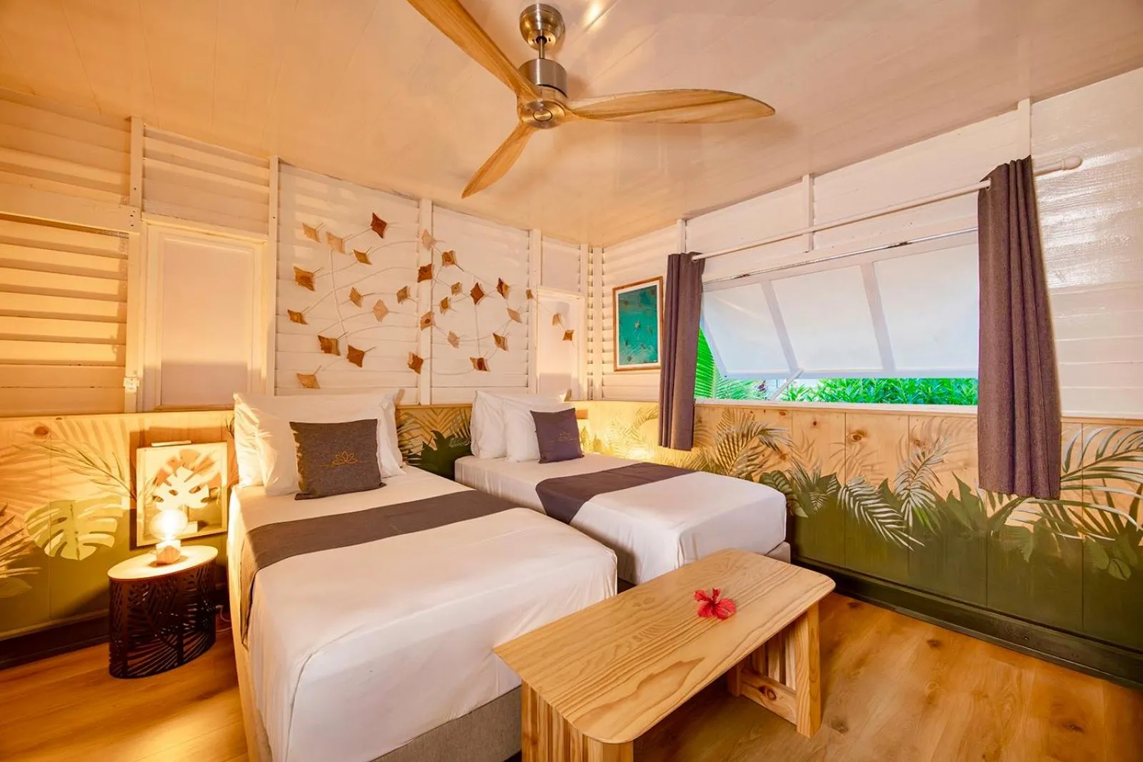 Photo of the whole room, Bed in Opoa Beach Hotel