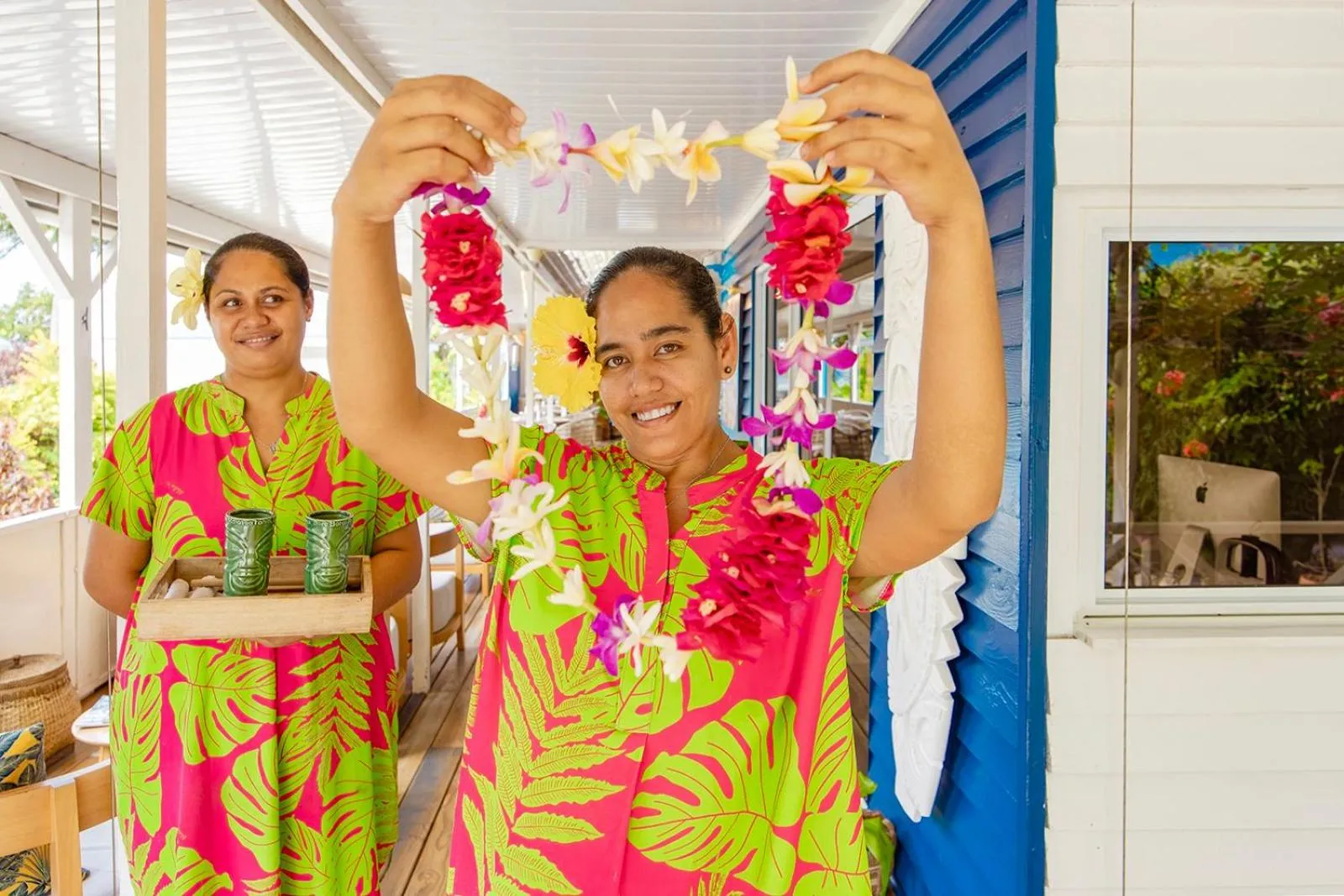 Lobby or reception in Opoa Beach Hotel