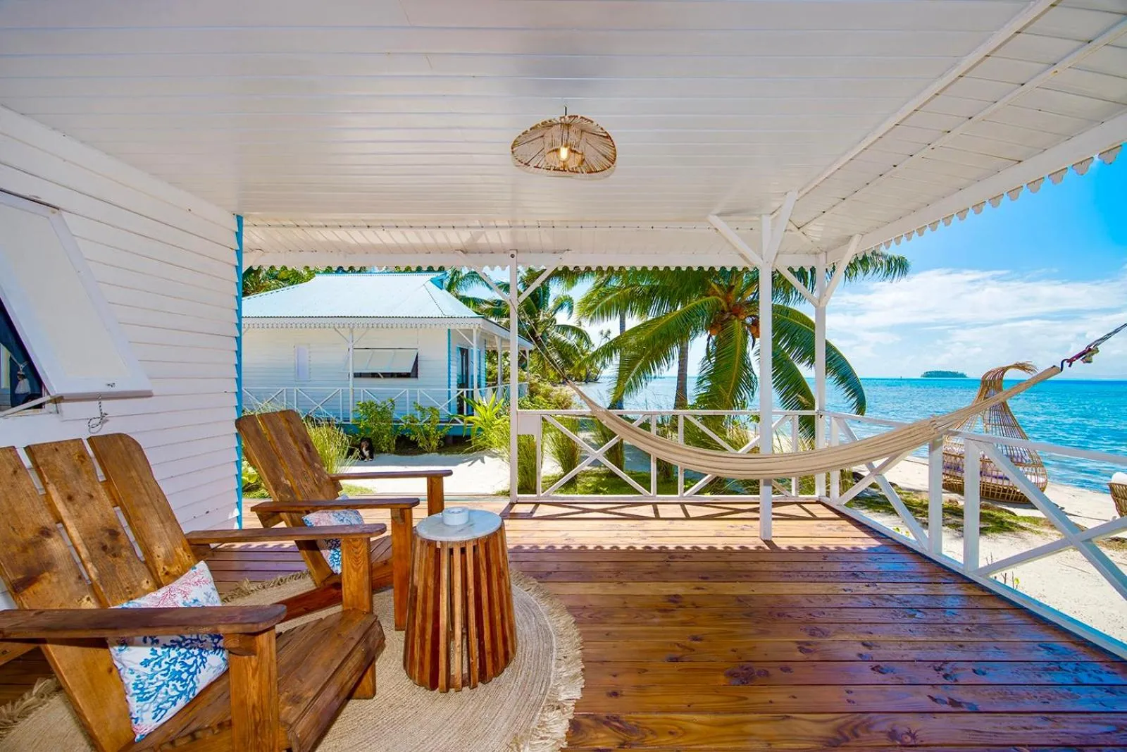 Patio in Opoa Beach Hotel