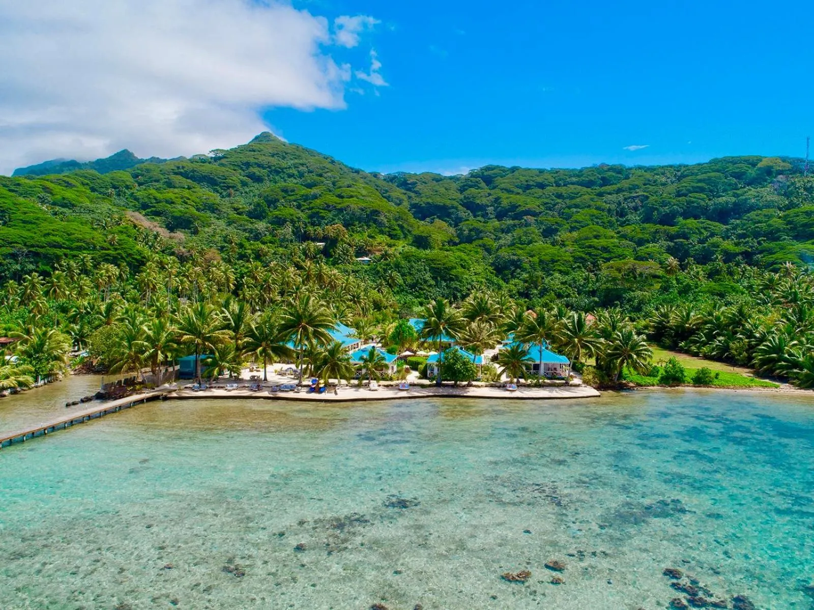 Bird's eye view in Opoa Beach Hotel