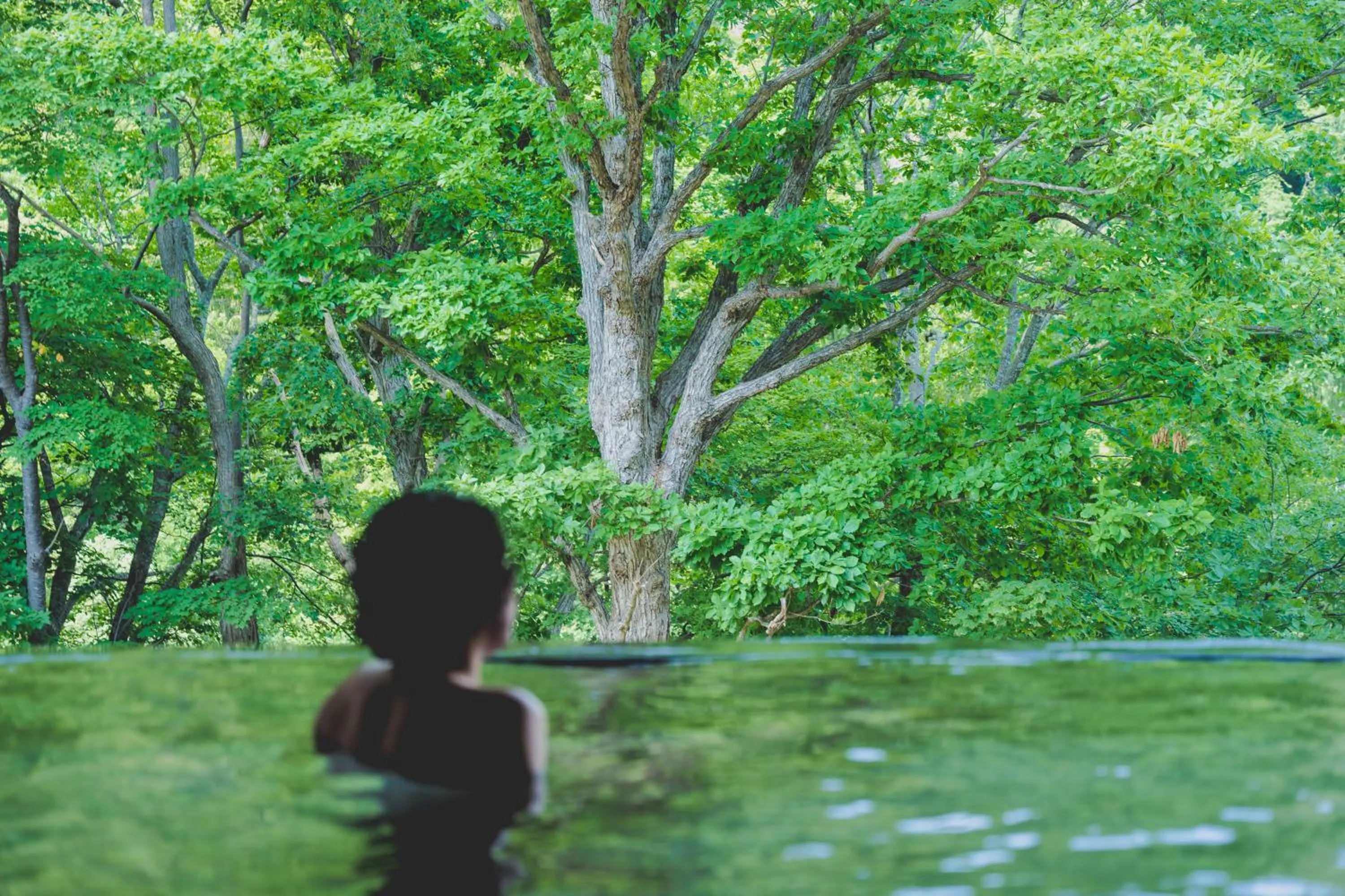 Open Air Bath in Grand Blissen Hotel Jozankei