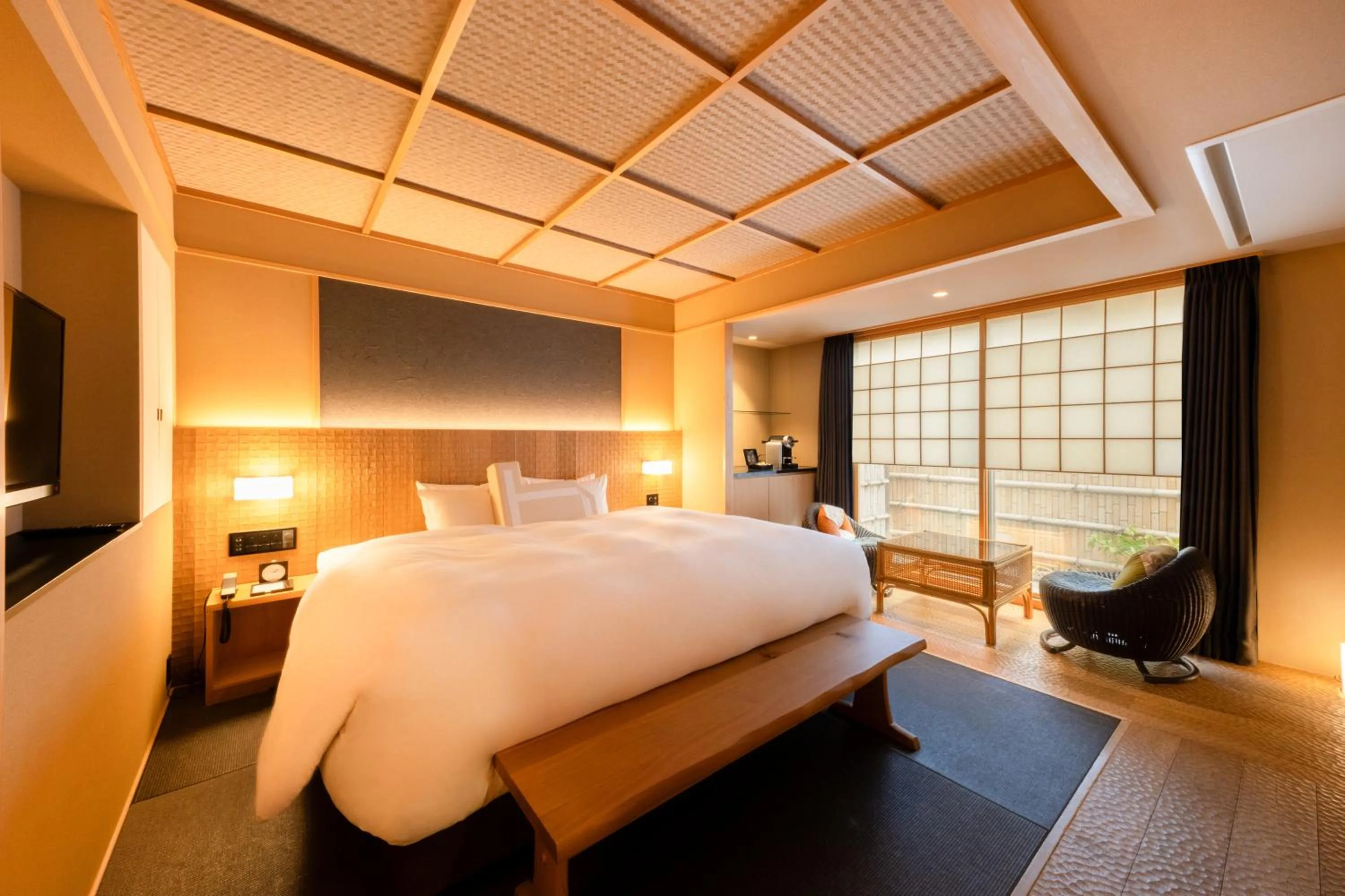 Bed in Homm Stay Nagi Arashiyama Kyoto By Banyan Group