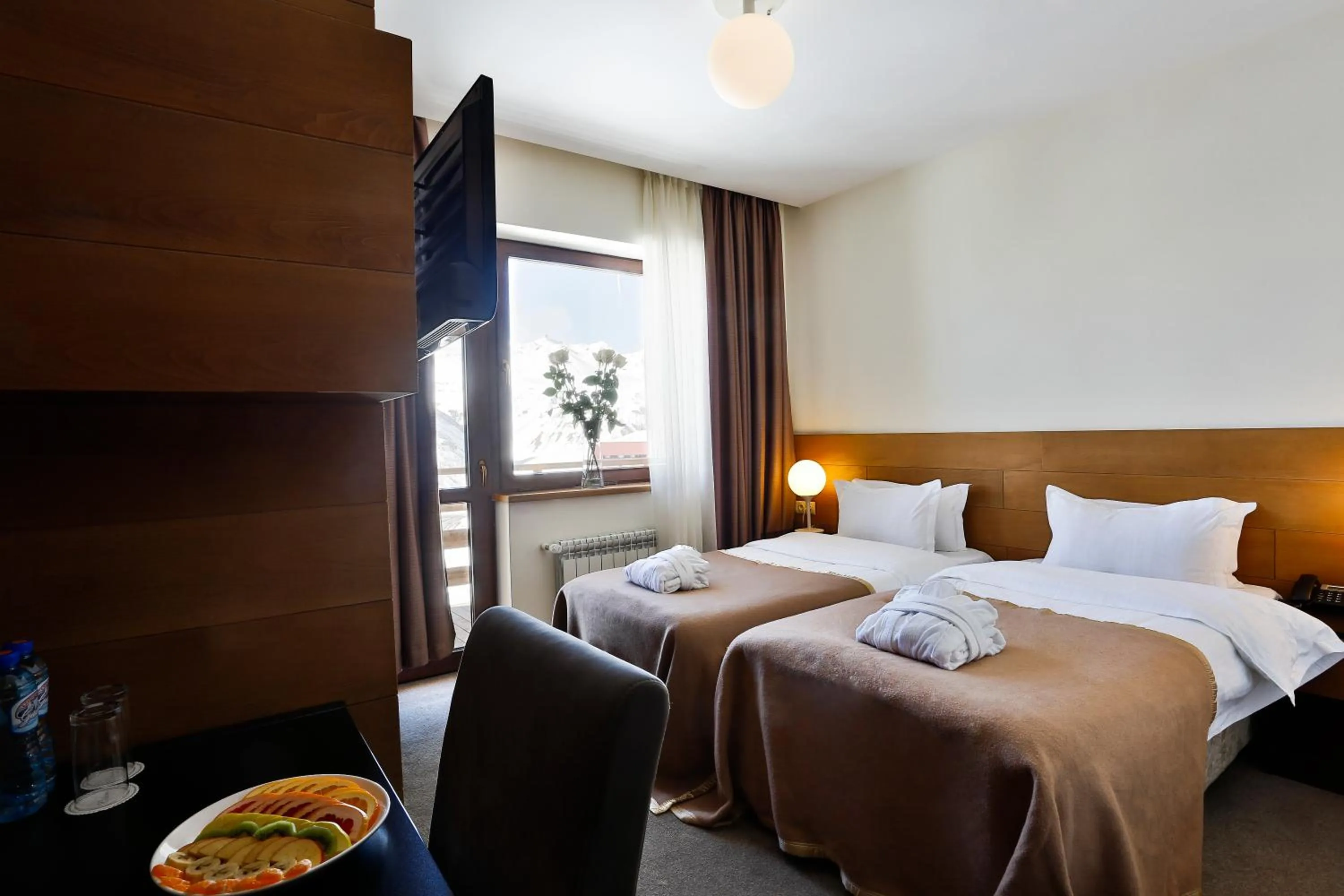 Decorative detail, Bed in Hotel Carpe Diem Gudauri