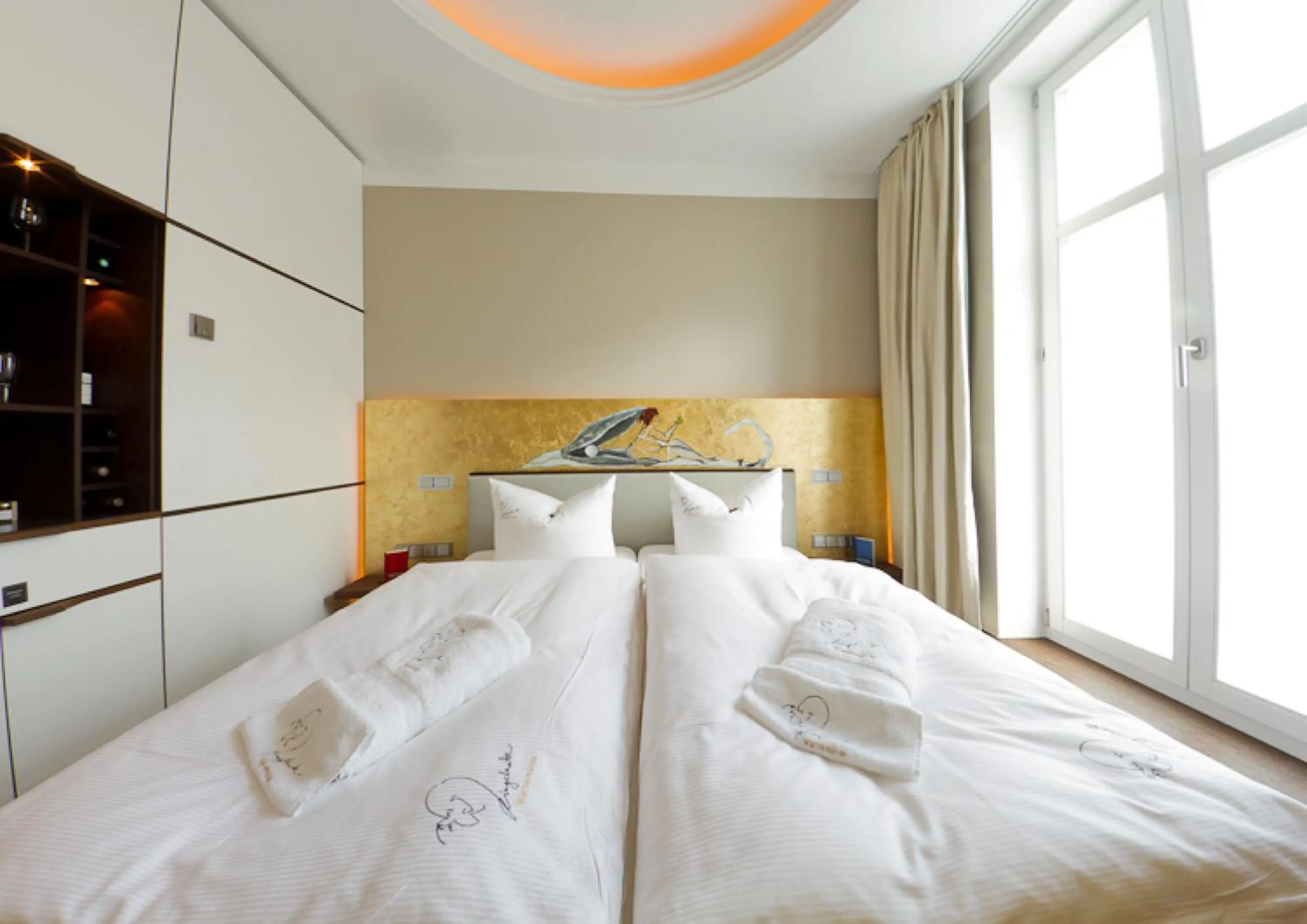 Bedroom, Bed in Ringelnatz Warnemünde