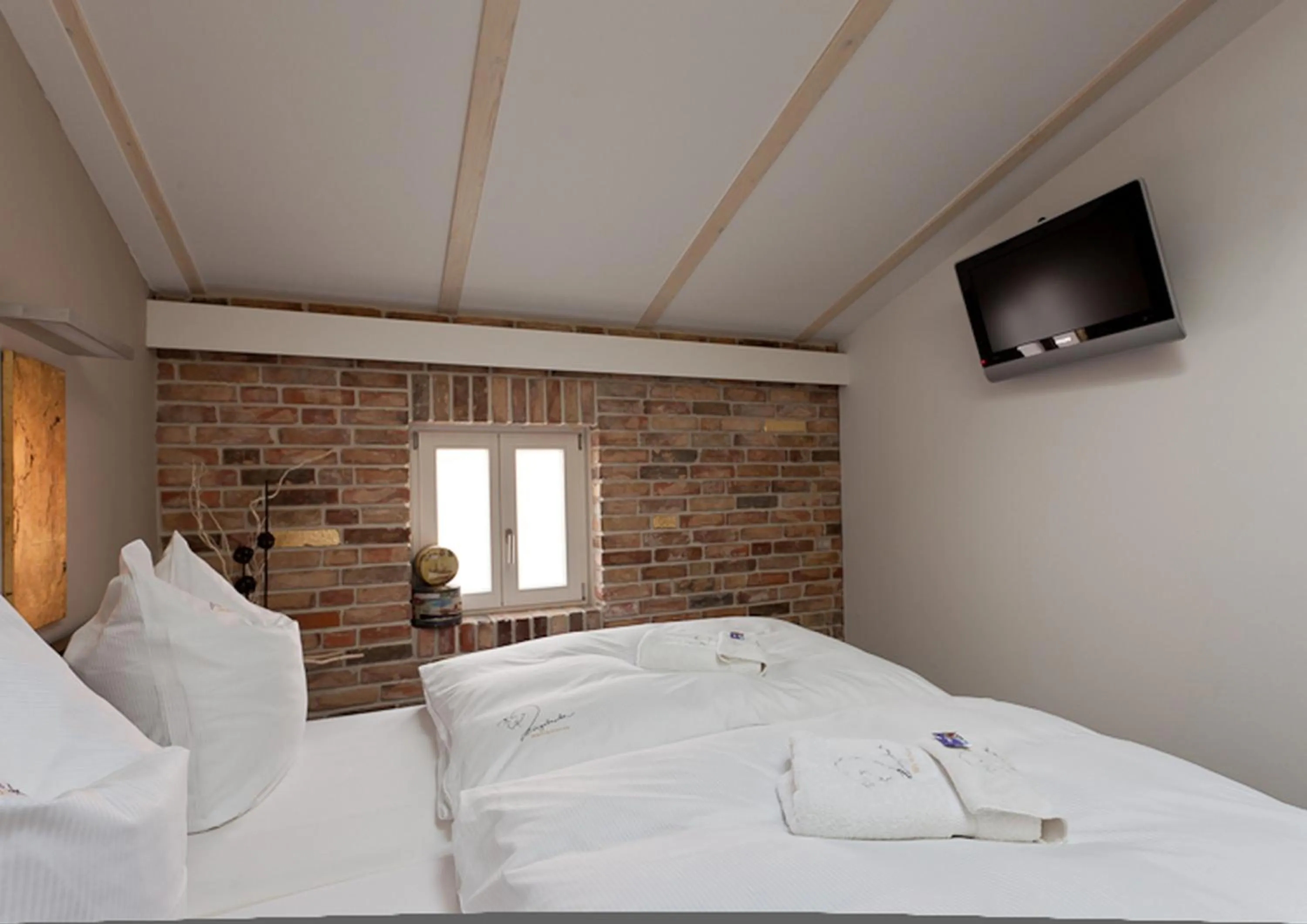 Bedroom, Bed in Ringelnatz Warnemünde