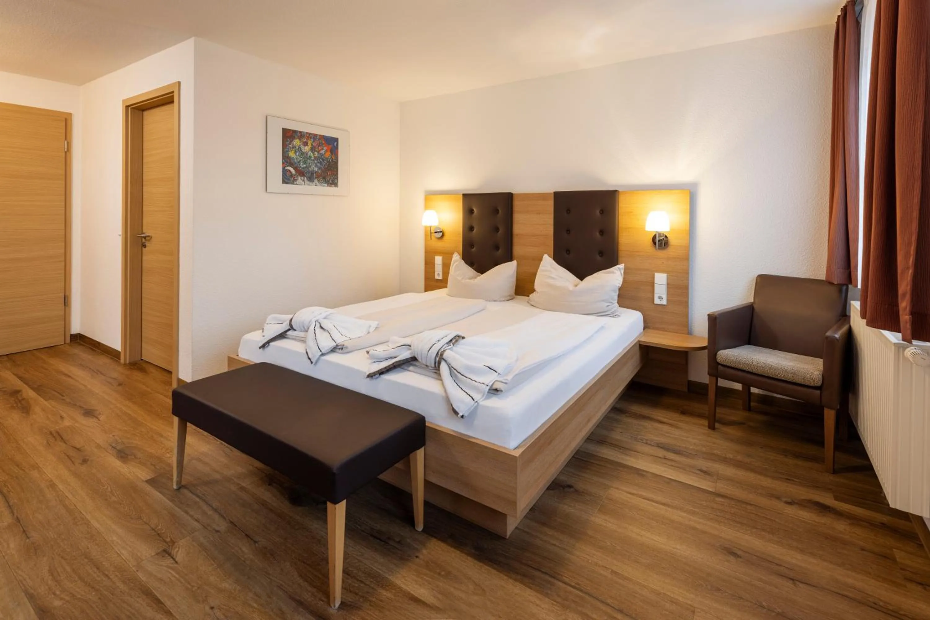 Bed in Hotel Rössle Berneck