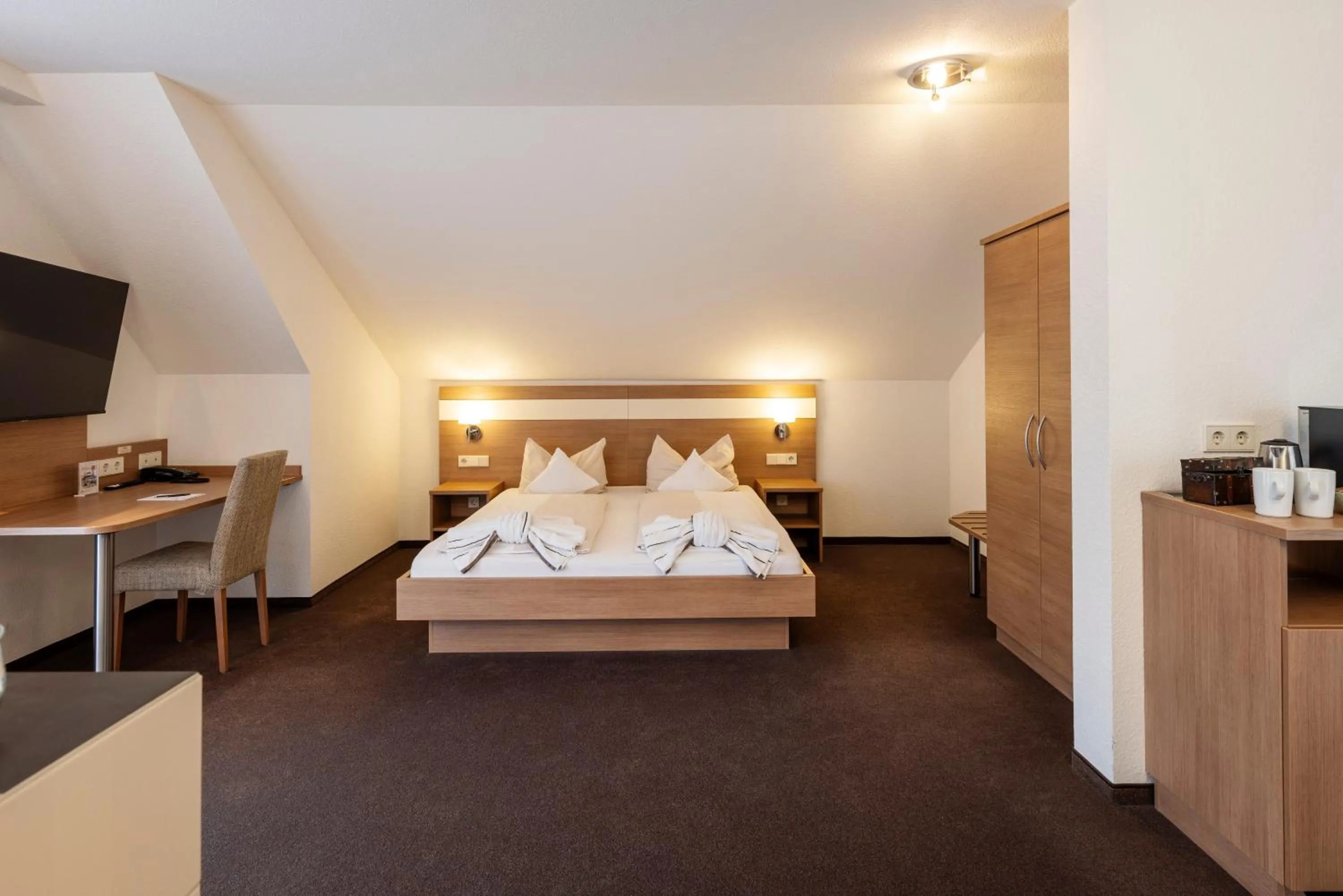 Bed in Hotel Rössle Berneck