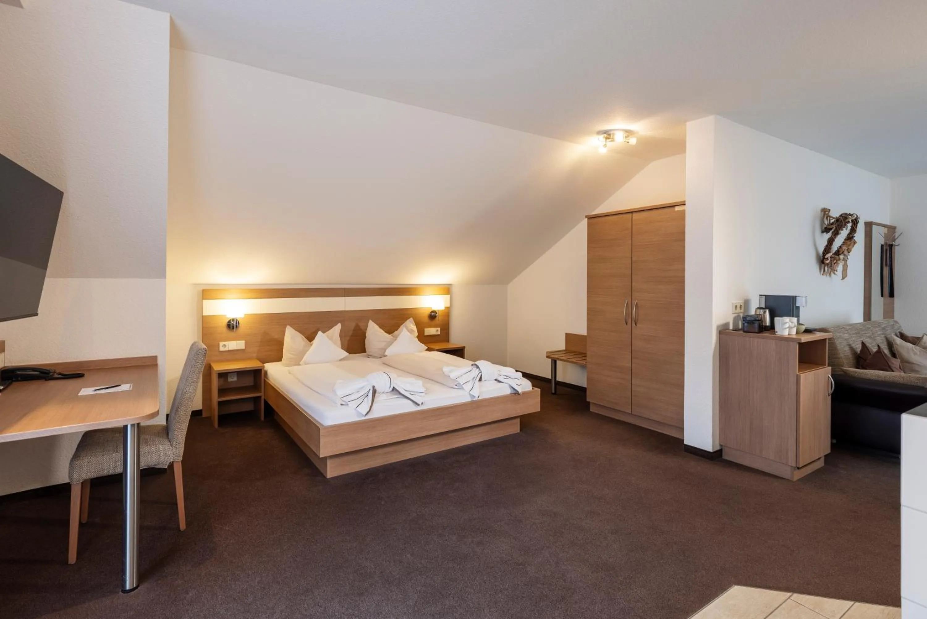 Bed in Hotel Rössle Berneck