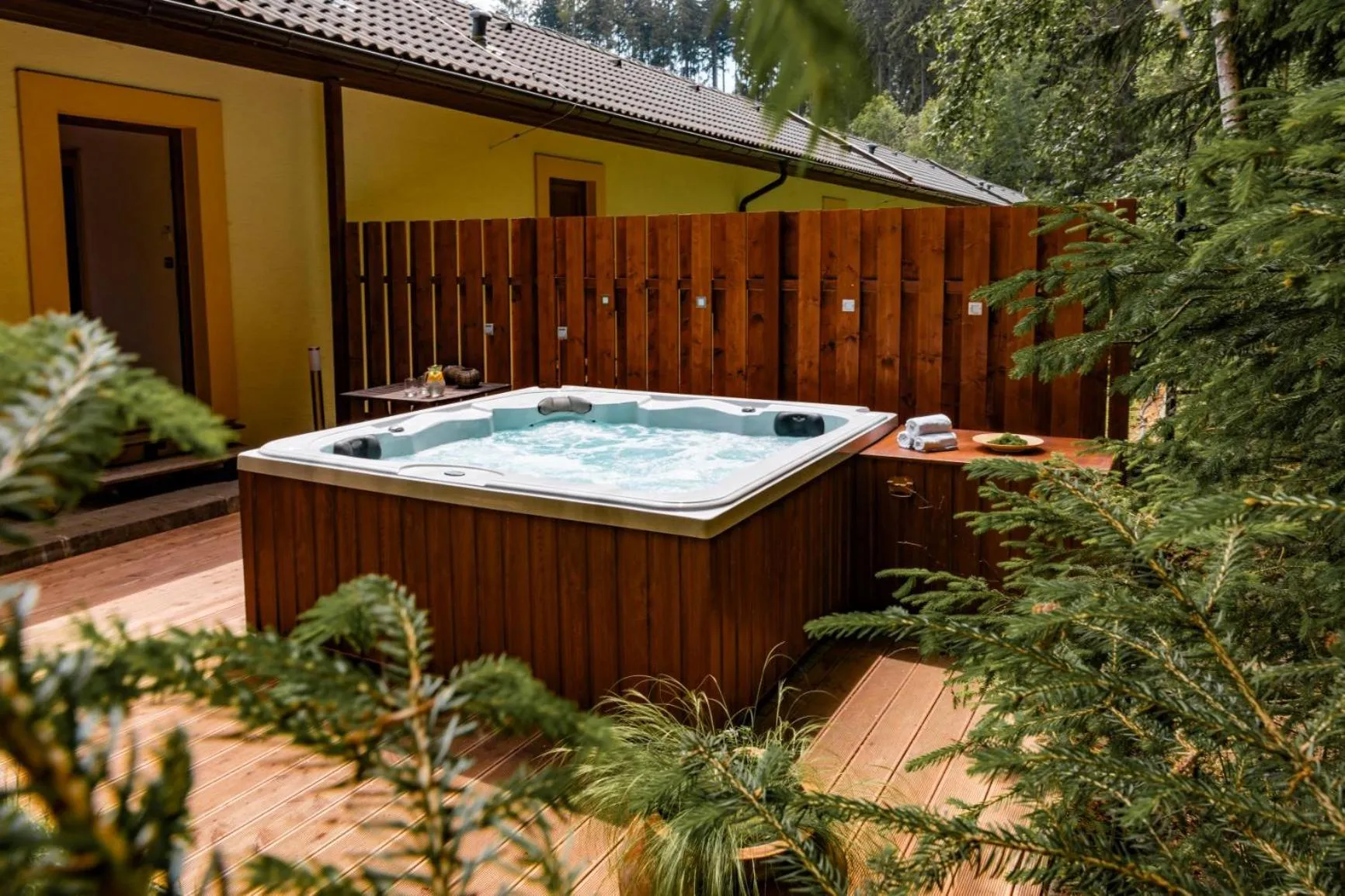 Hot Tub in Resort Lesní Lázně