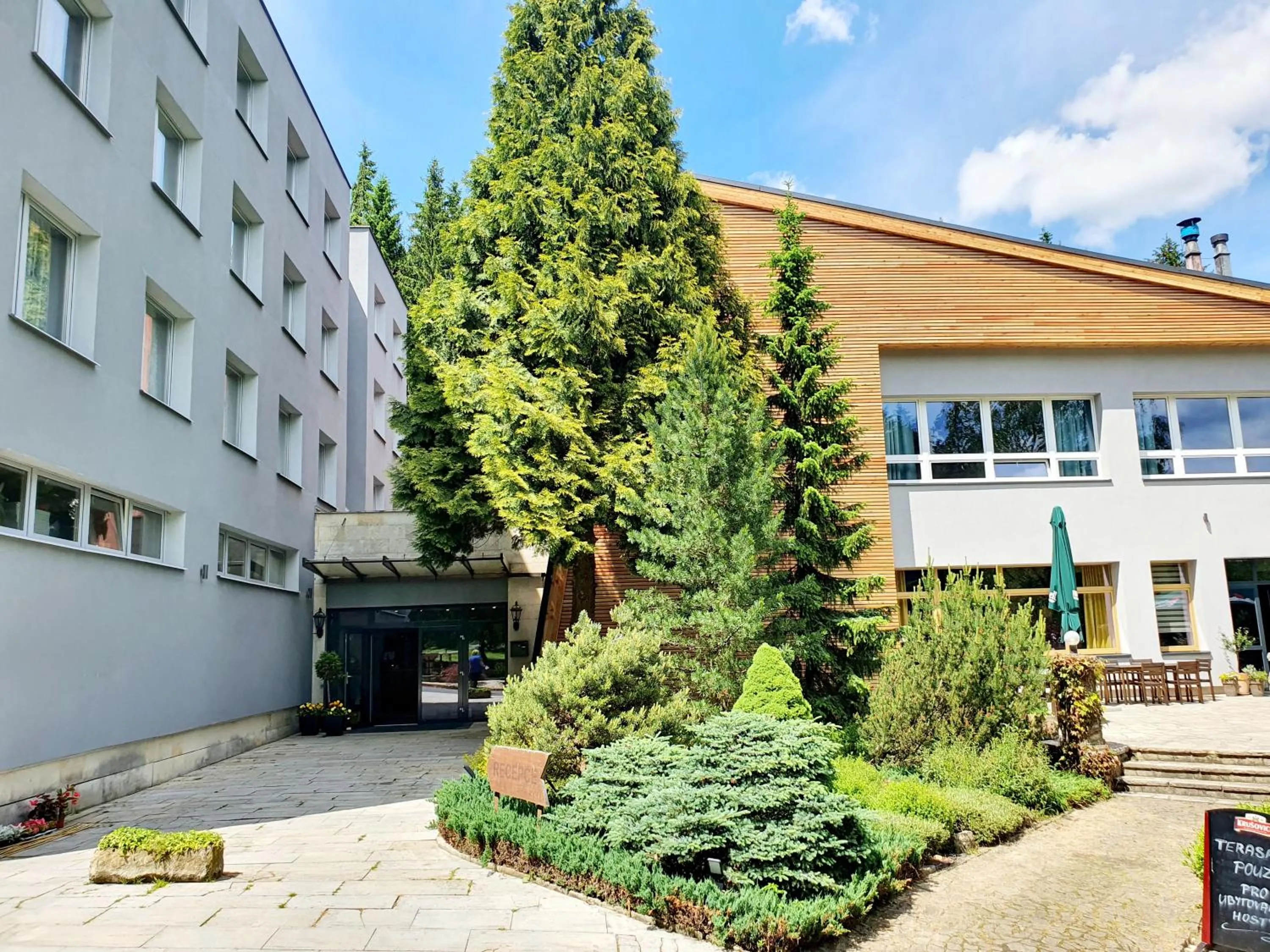 Facade/entrance in Resort Lesní Lázně