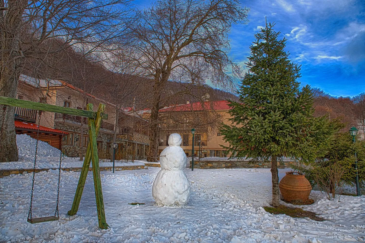 Facade/entrance in Manthos Mountain Resort & Spa