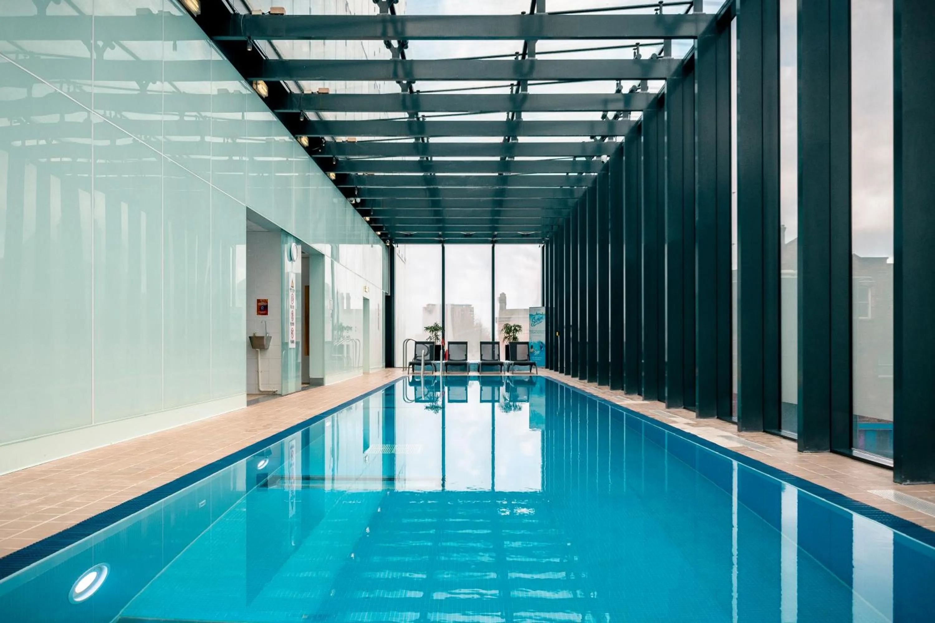 Swimming pool in The Manchester Deansgate Hotel, by IHG