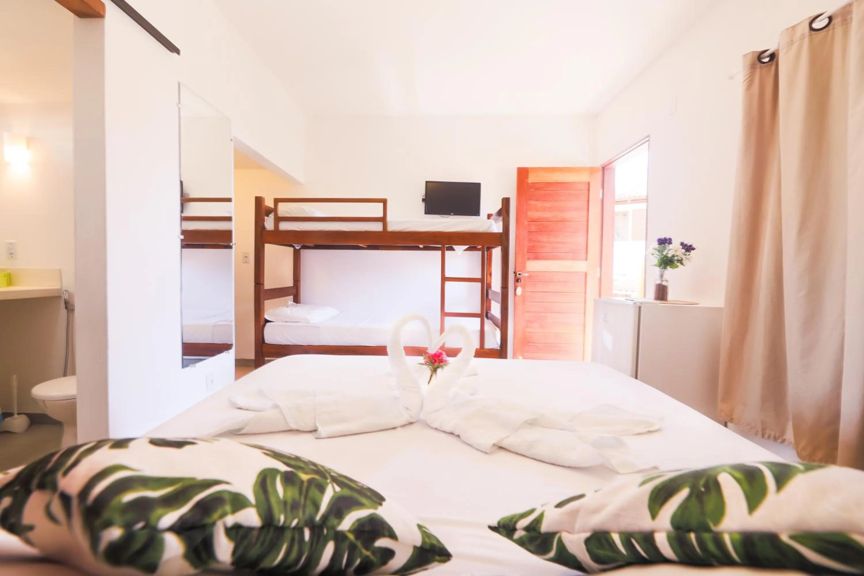 Bed in Pousada Aconchego da Pipa