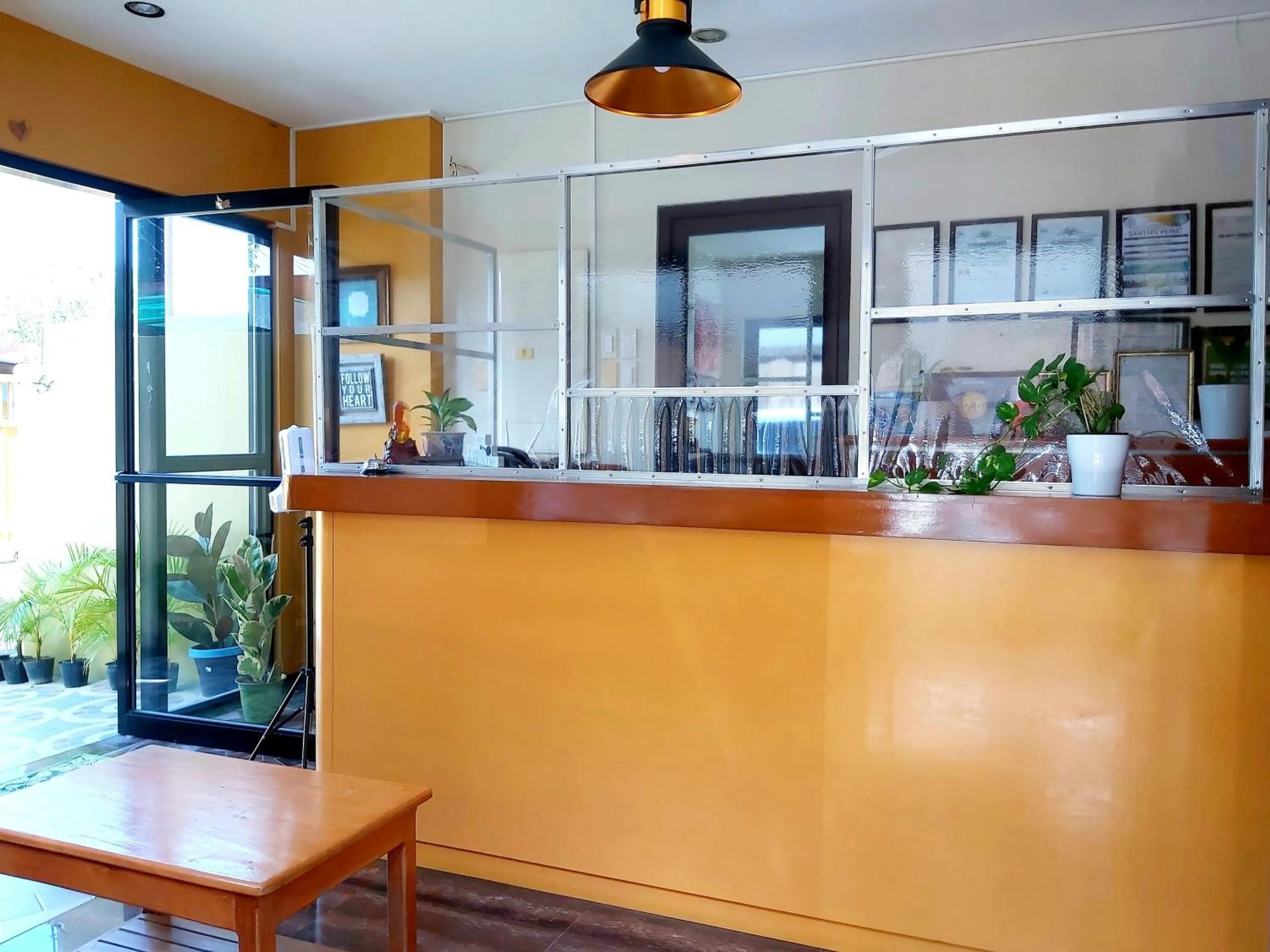 Lobby or reception in Golden Pension House,Palawan