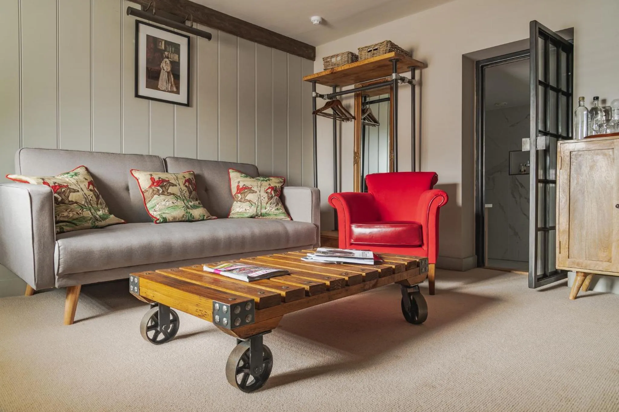 Seating area in Hare and Hounds - Newbury